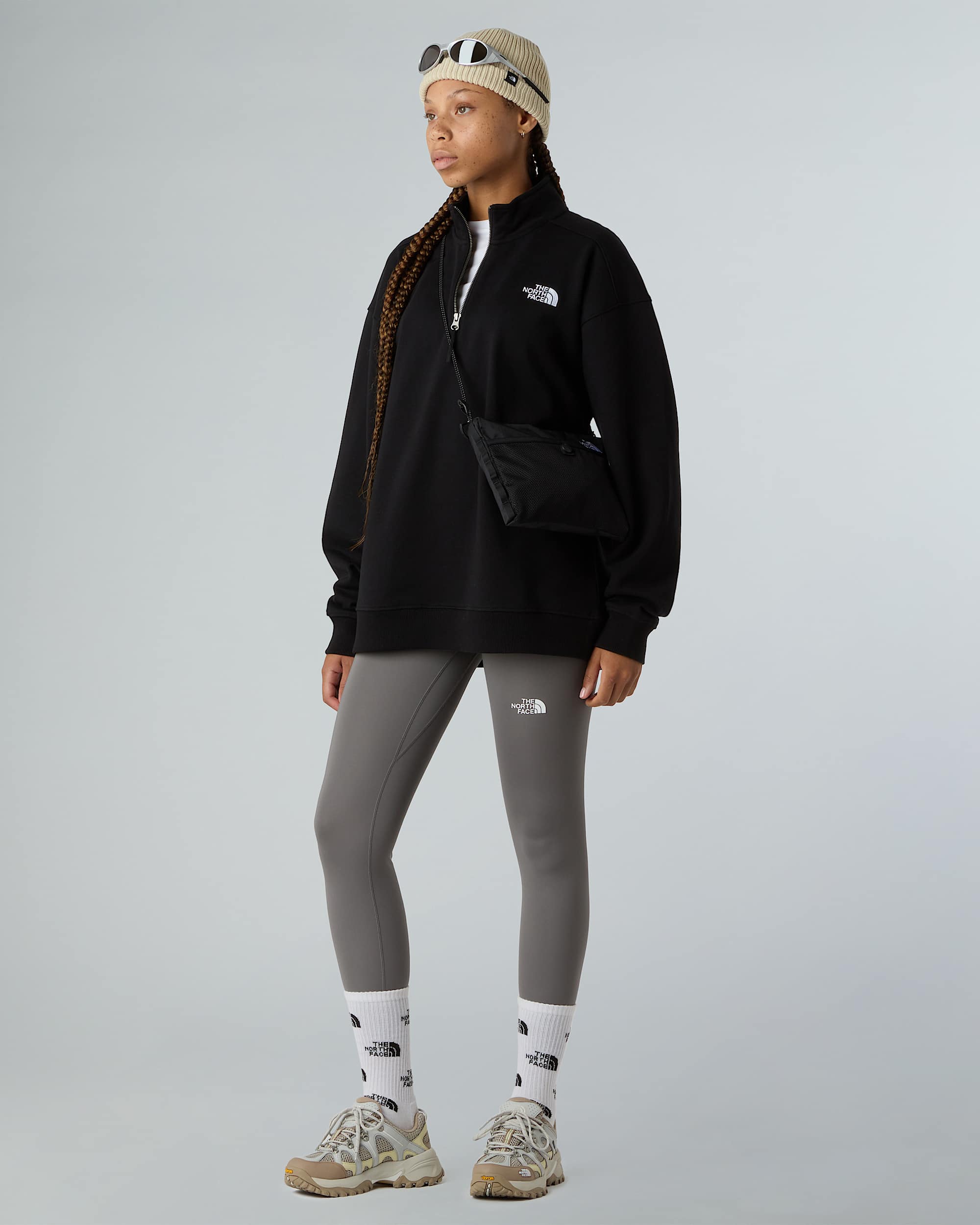 Unisex Oversized 14 Zip Sweatshirt TNF alt7