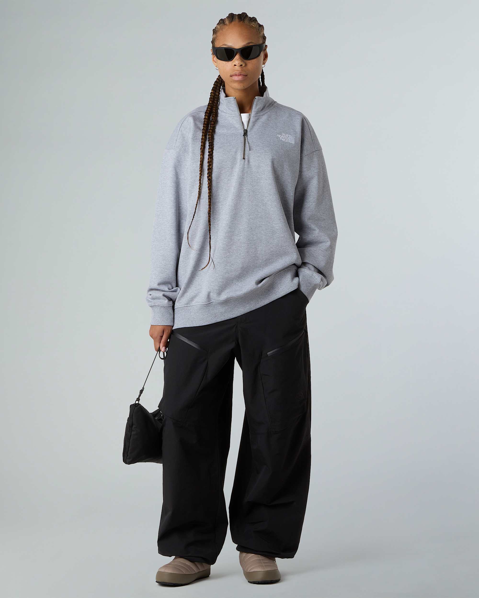 Unisex Oversized 14 Zip Sweatshirt TNF ALT7