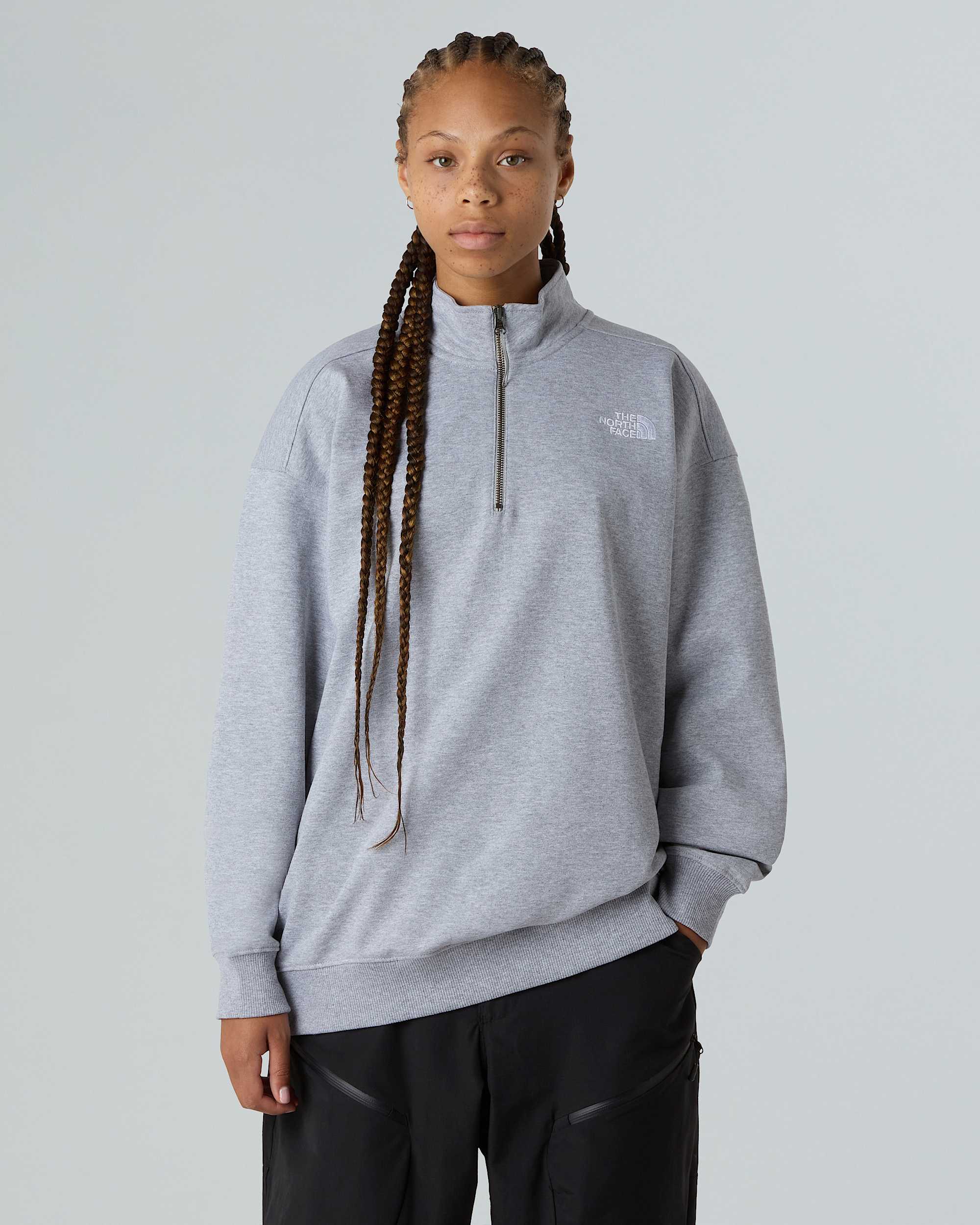 Unisex Oversized 14 Zip Sweatshirt TNF ALT4