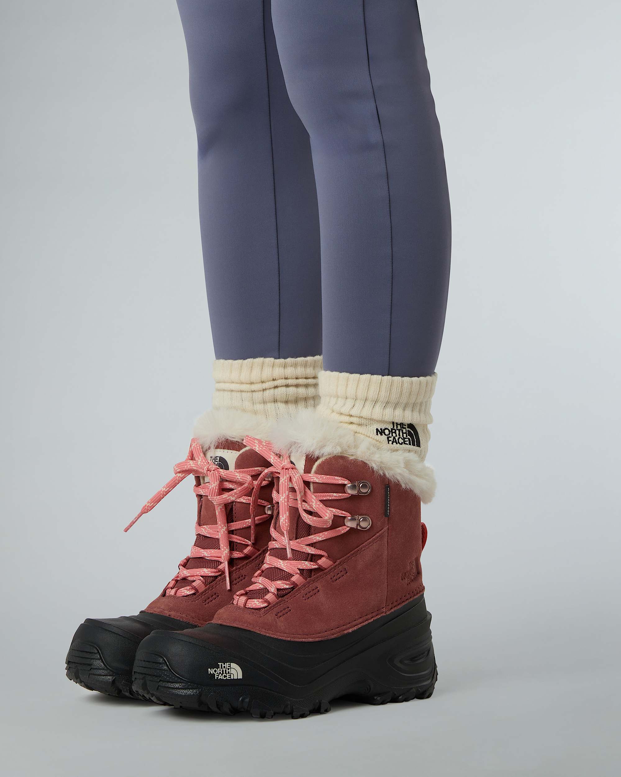 Kids Shellista V Lace Waterproof Snow Boots TNF ALT4