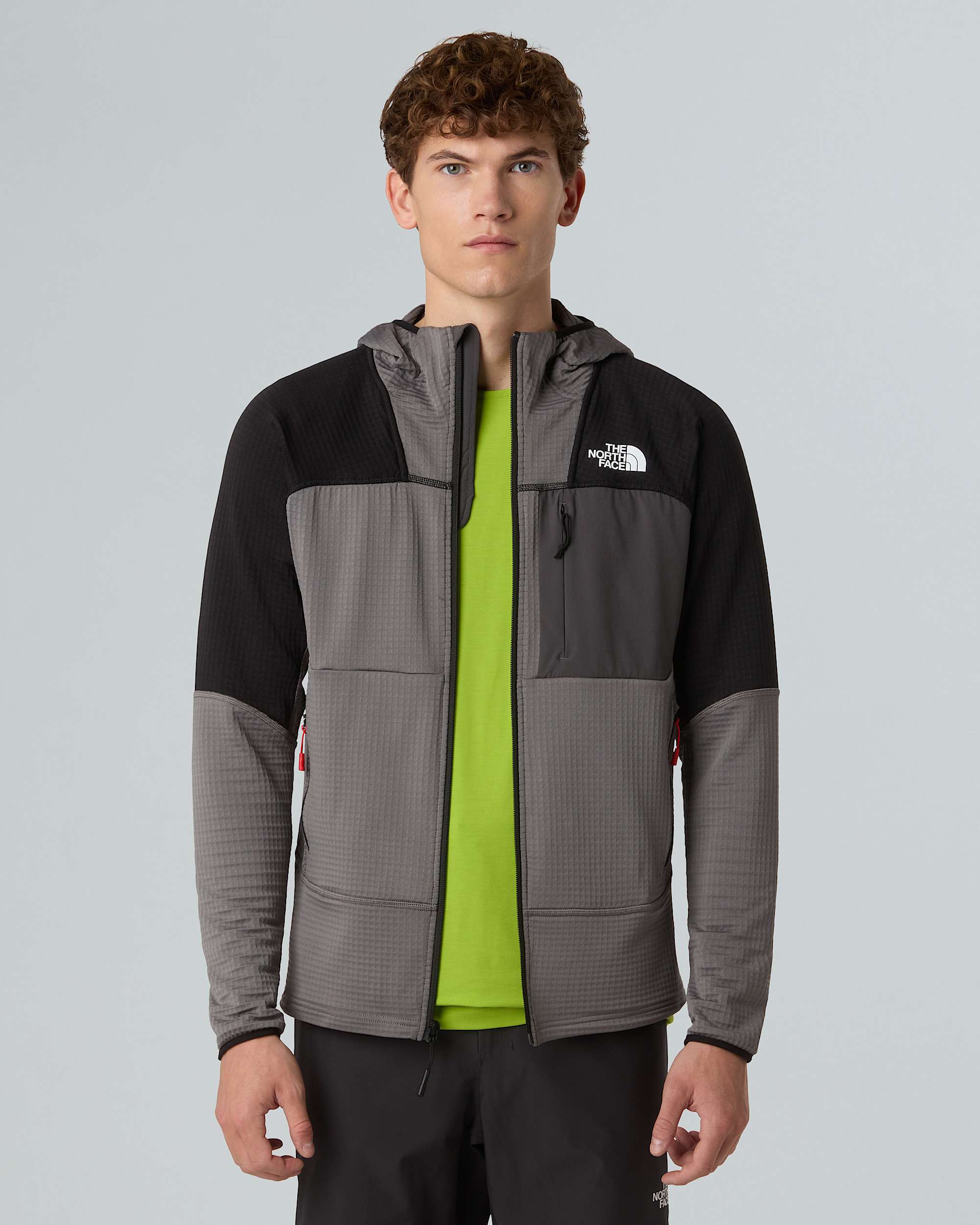 Mens Stormgap Power Grid Hooded Jacket TNF ALT3