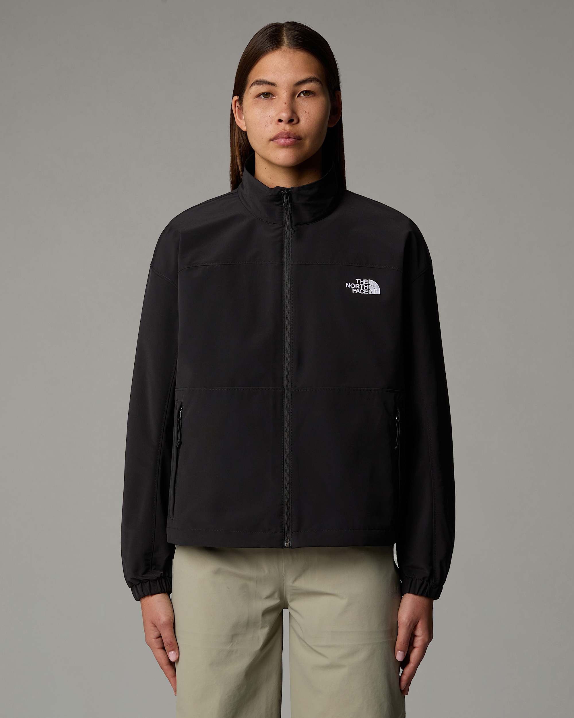 Womens TNF Easy Wind Track Jacket TNF ALT4