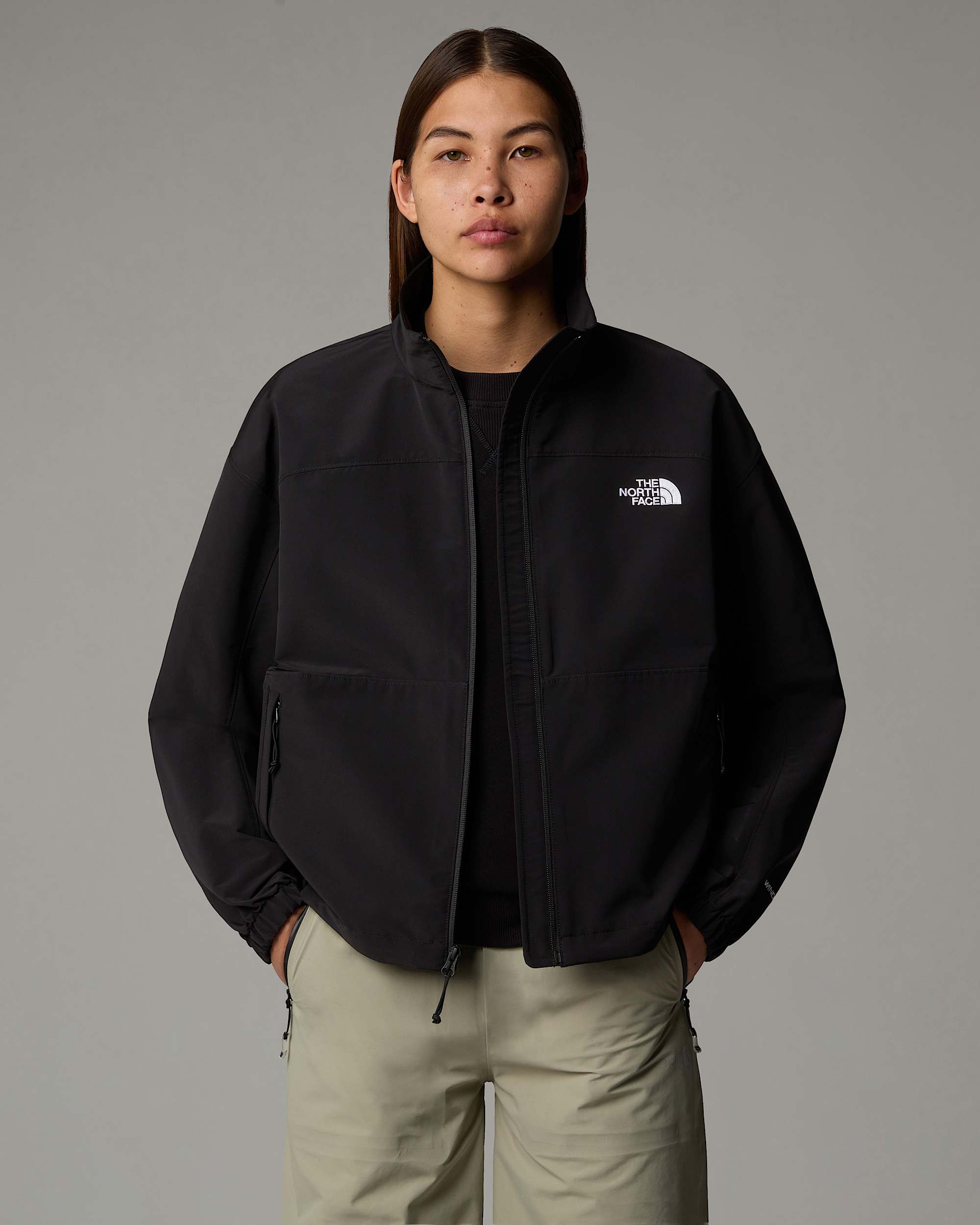 Womens TNF Easy Wind Track Jacket TNF ALT7
