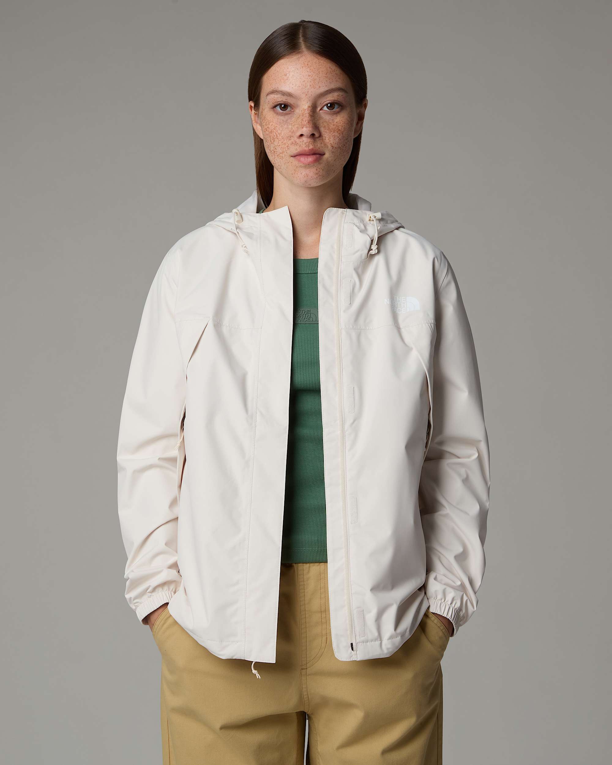 Antora Regenjacke fr Damen TNF White Dune ALT7