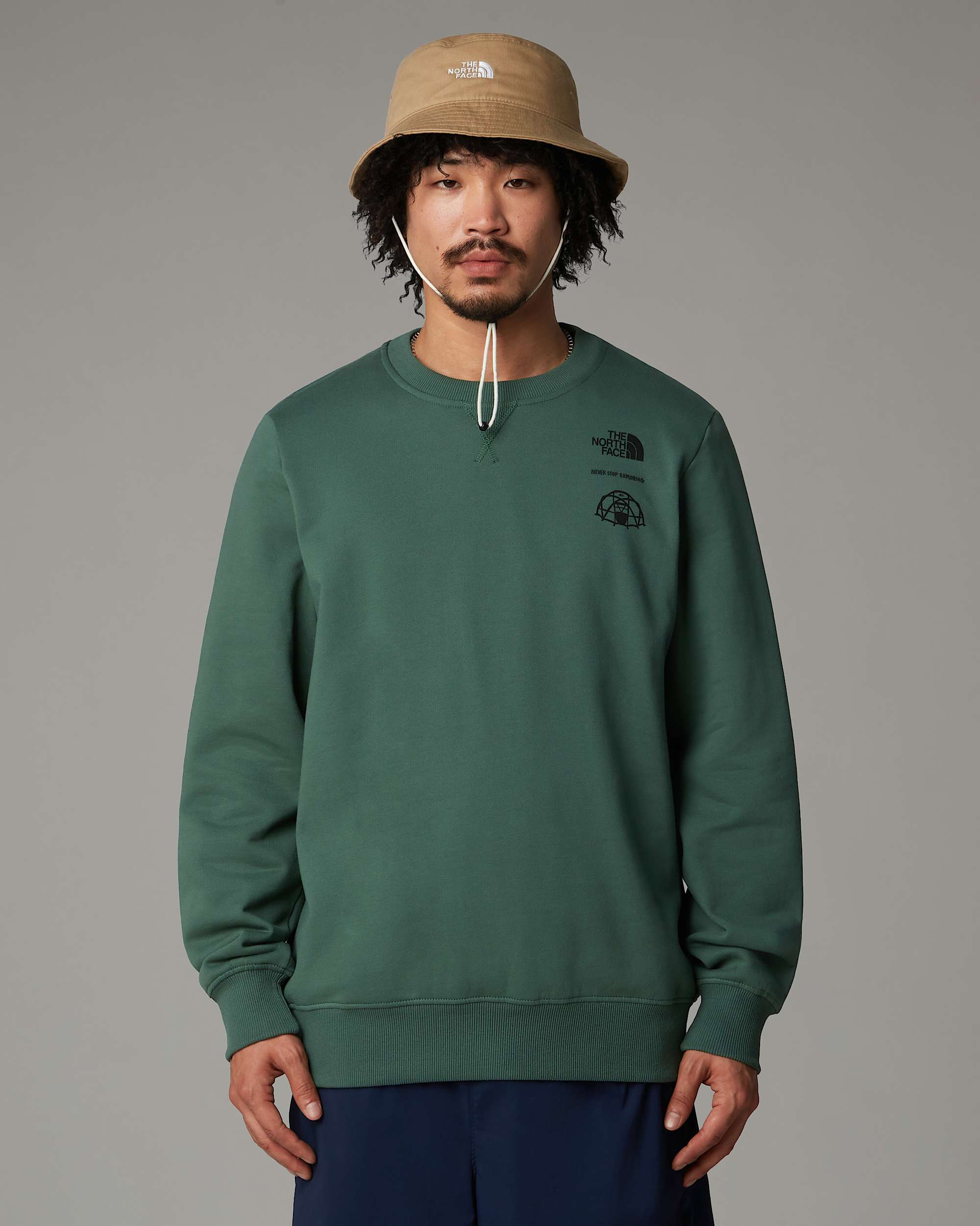 Mens Outdoor Graphic Sweatshirt TNF ALT5