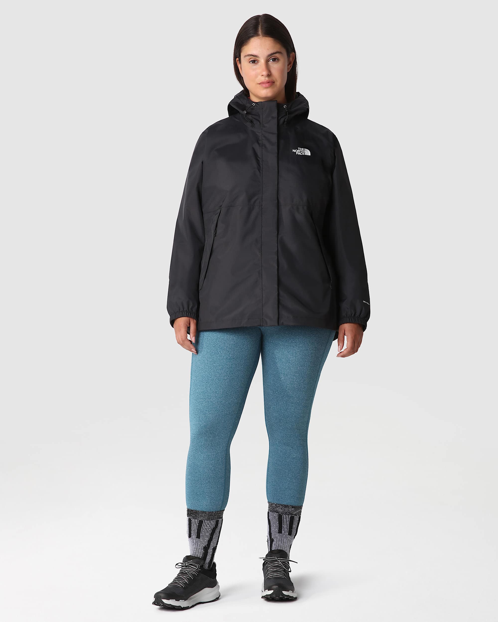 Womens Plus Size Antora Jacket TNF ALT1
