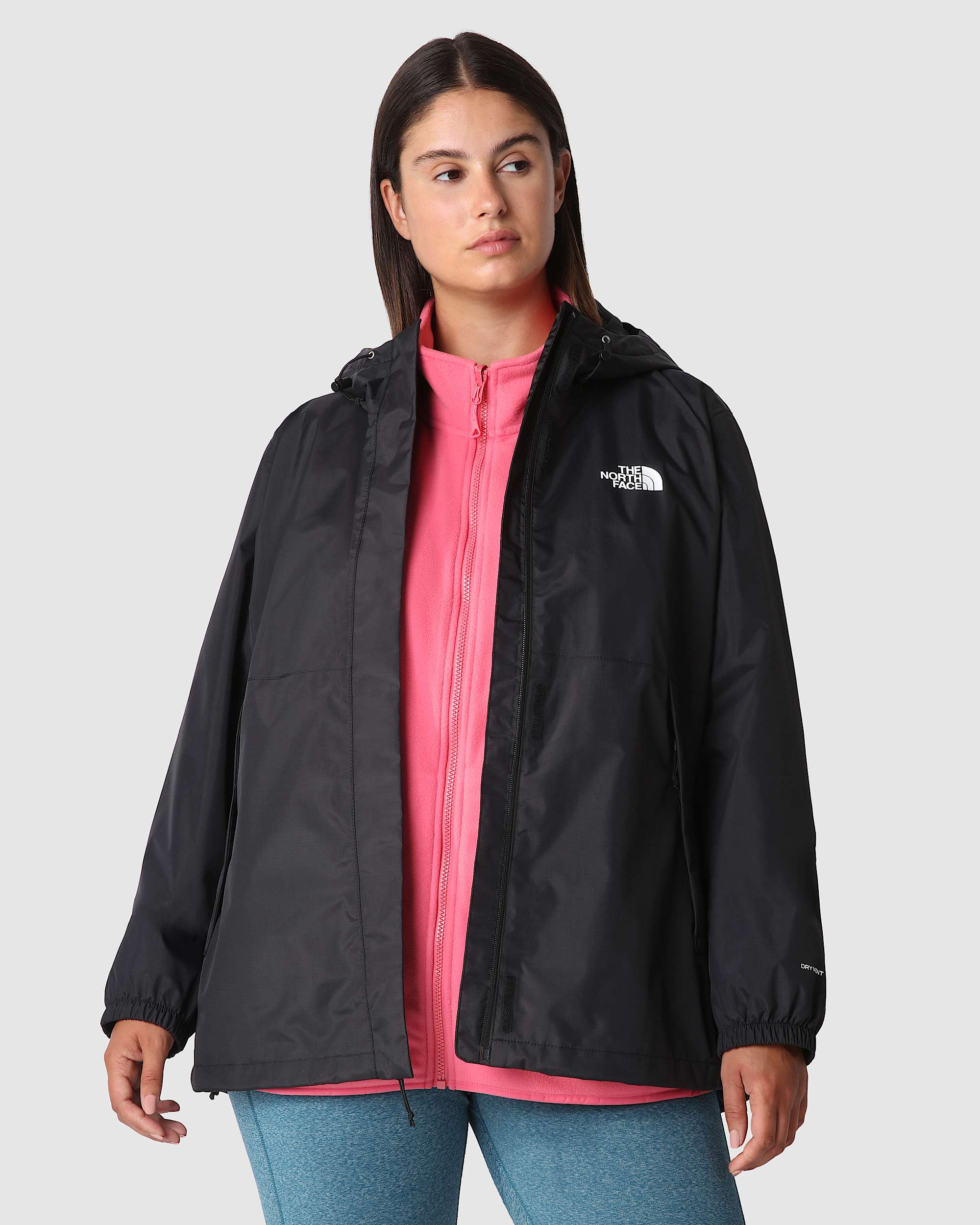 Womens Plus Size Antora Jacket TNF ALT4