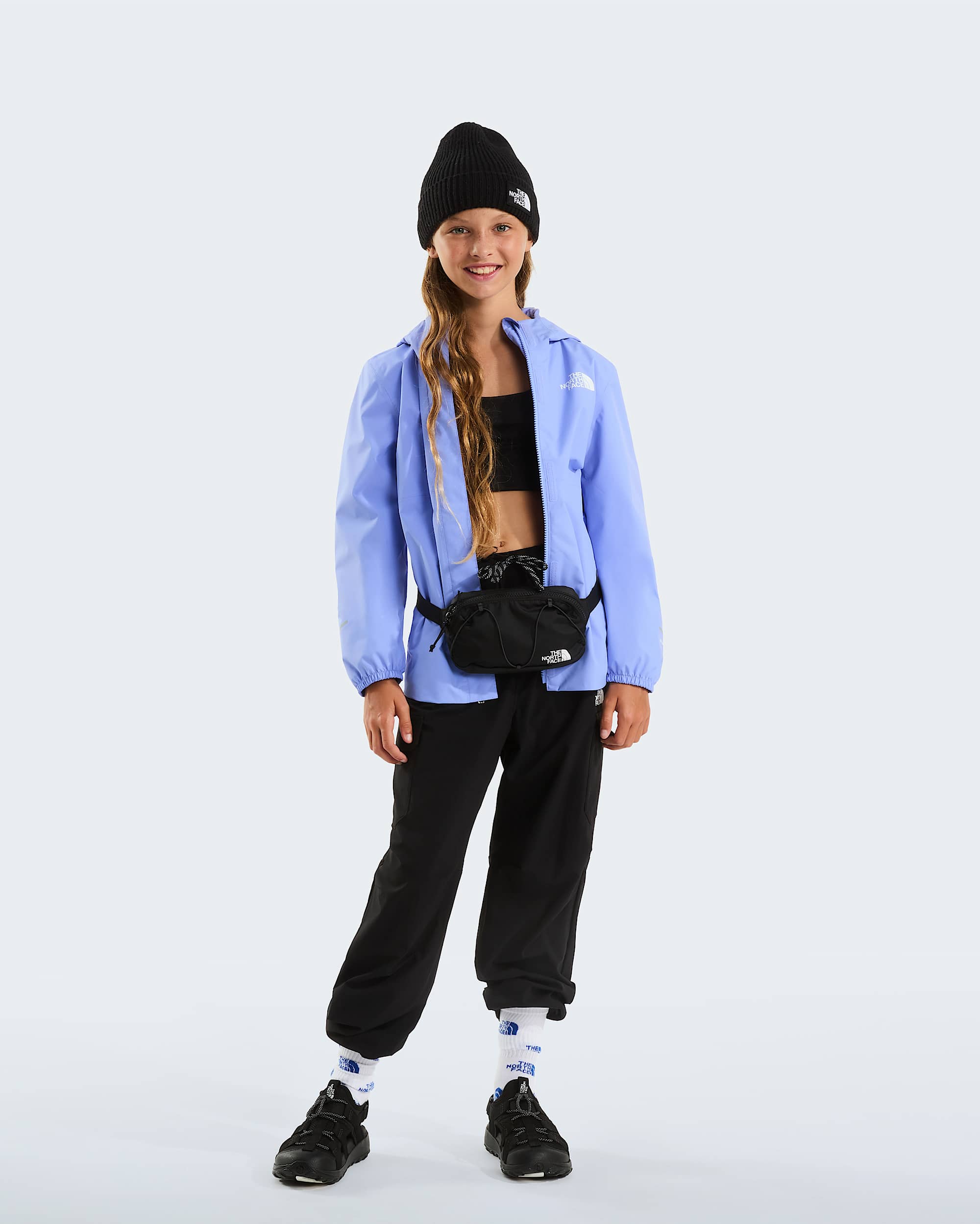 Antora Regenjacke fr Mdchen TNF Periwinkle Glow ALT1