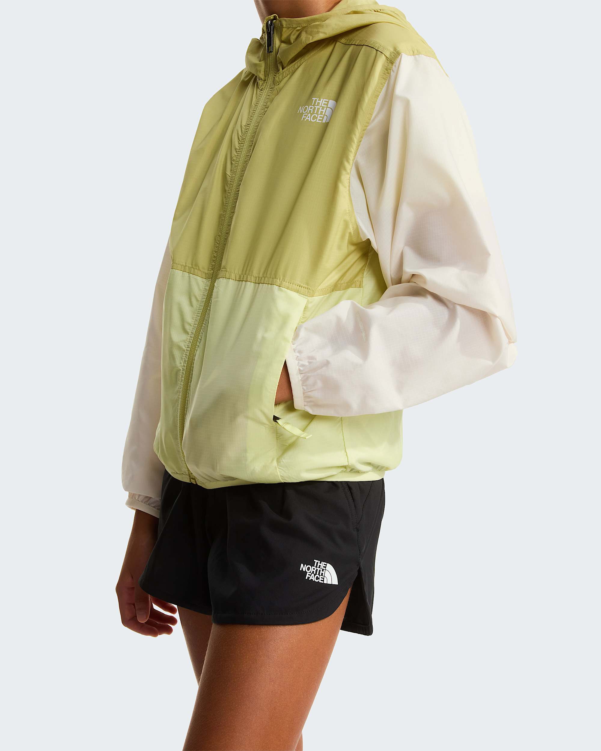 Giacca a vento Cyclone da ragazza TNF Lemon MistPearWhite Dune ALT6