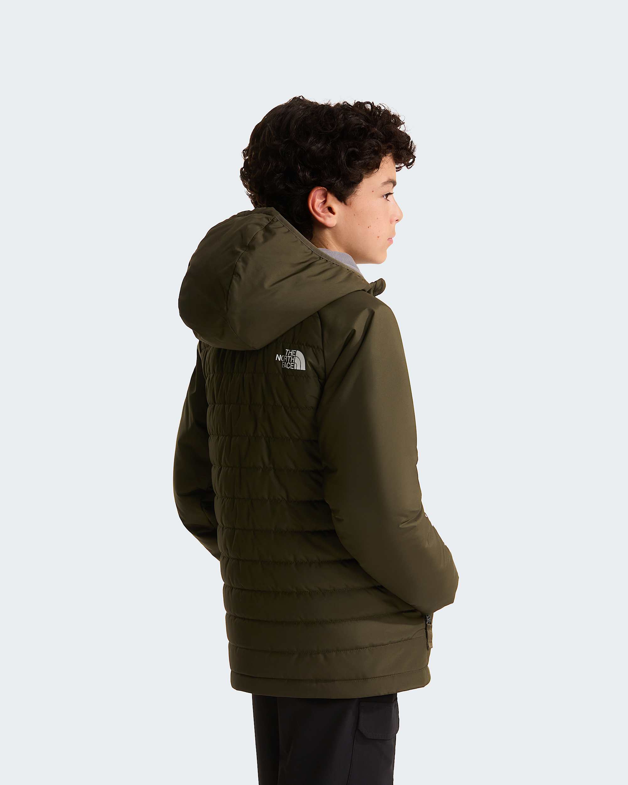 Synthetische Never Stopjas voor jongens TNF New Taupe Green ALT3