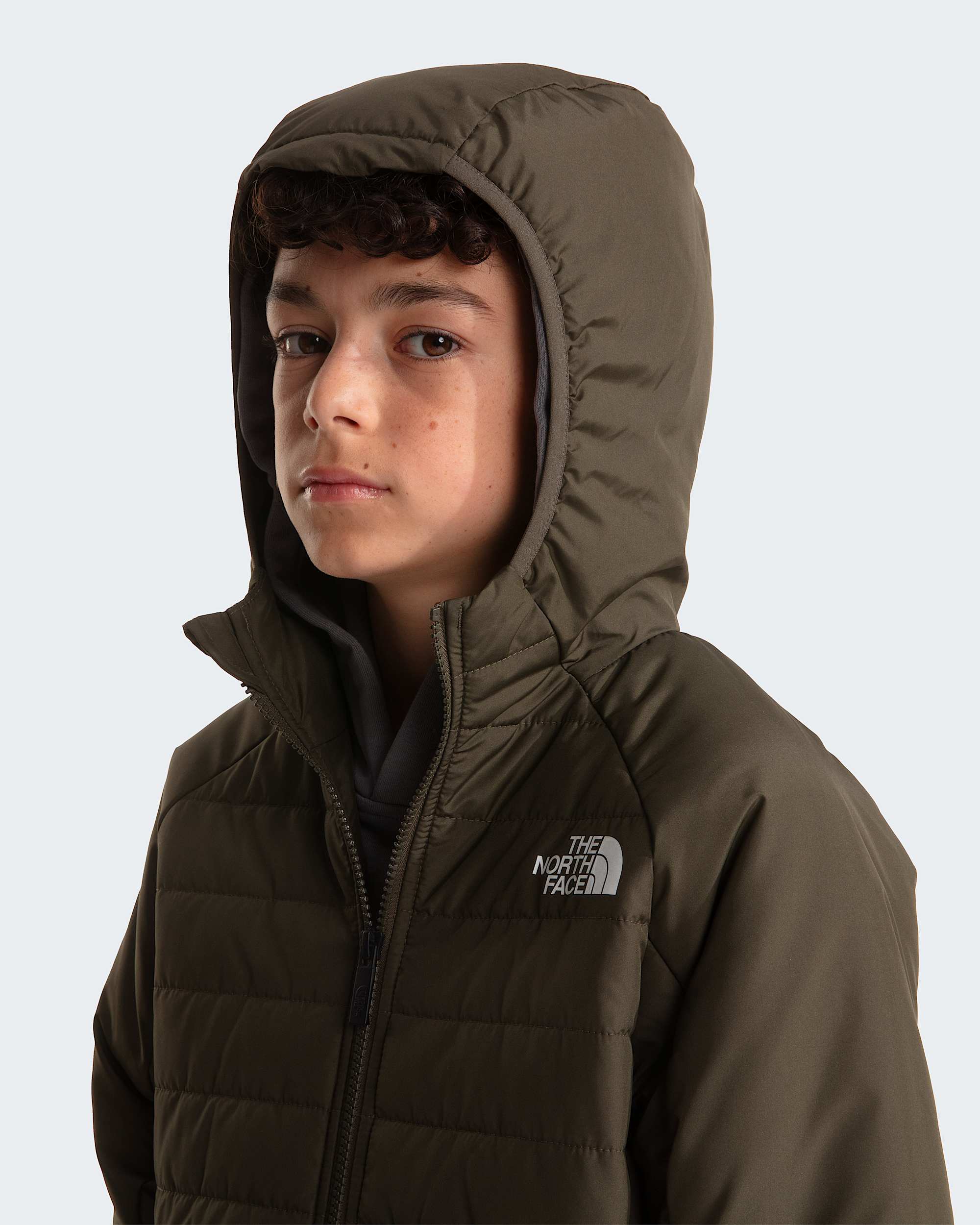 Synthetische Never Stopjas voor jongens TNF New Taupe Green ALT5