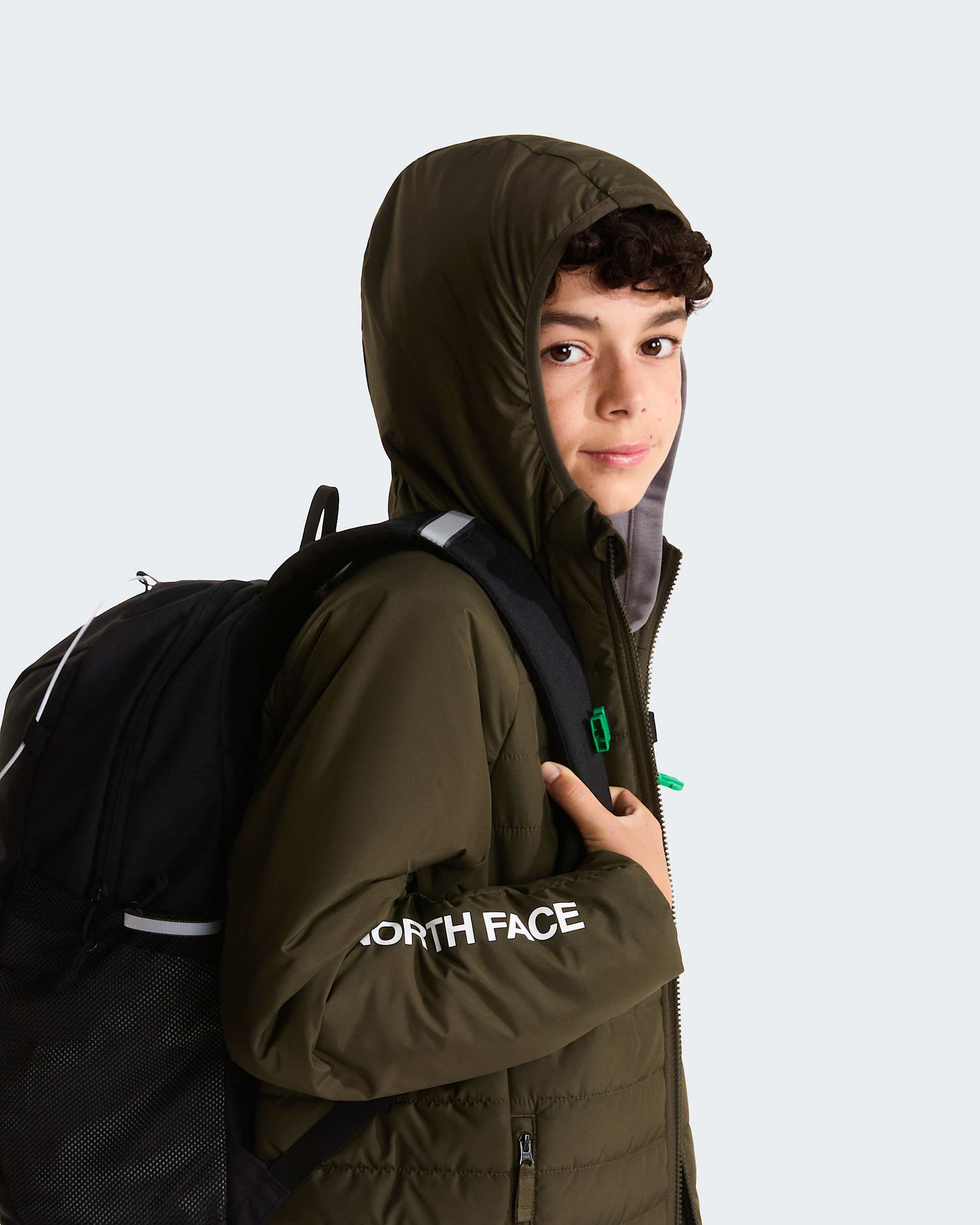 Synthetische Never Stopjas voor jongens TNF New Taupe Green ALT7
