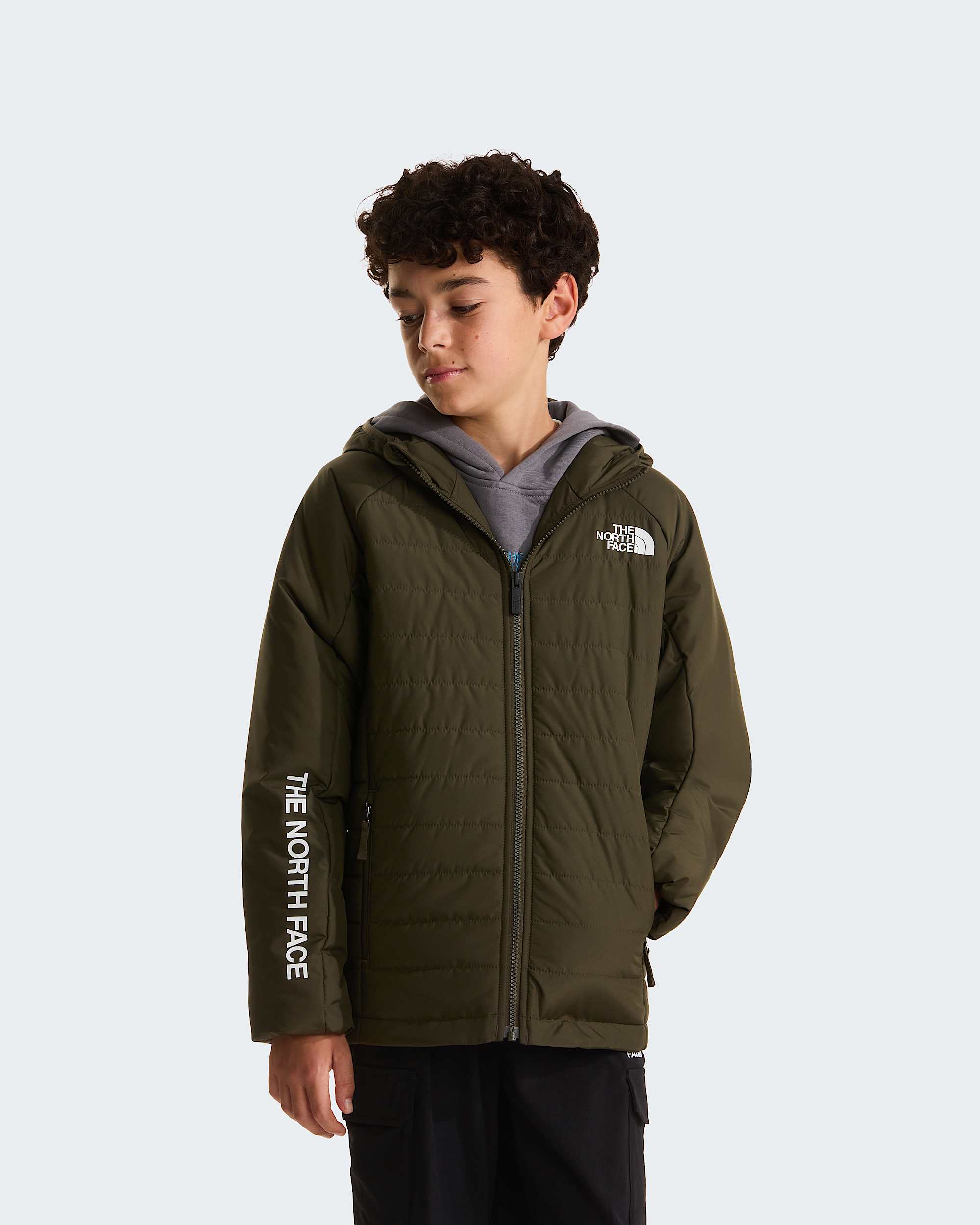 Synthetische Never Stopjas voor jongens TNF New Taupe Green HERO