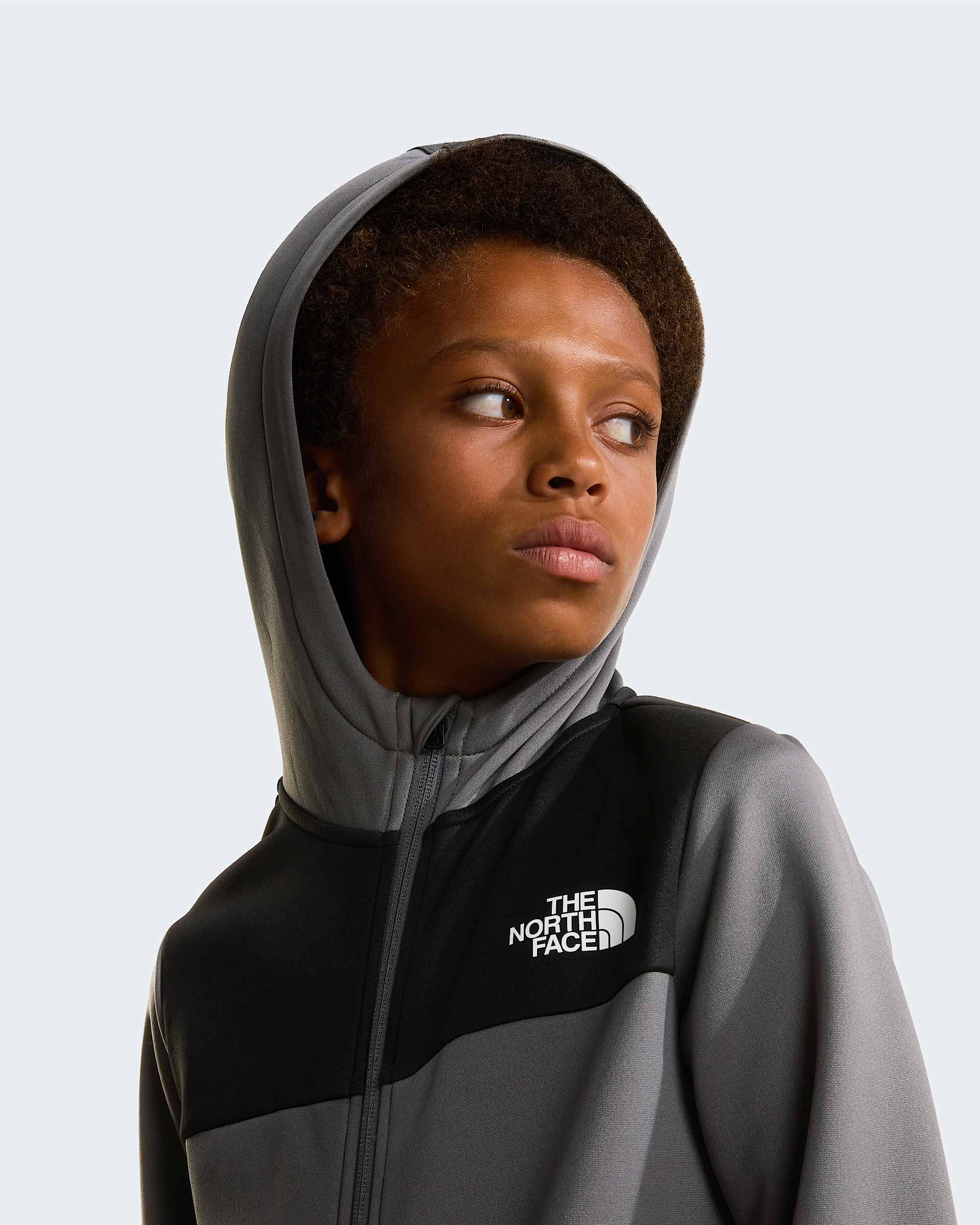Reaxion Kapuzenpulli mit durchgehendem RV fr Jugendliche TNF Smoked Pearl ALT5