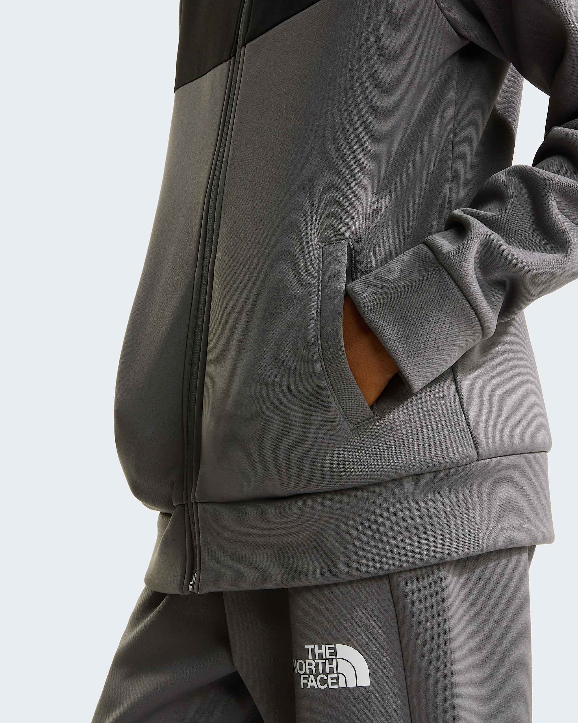 Reaxion Kapuzenpulli mit durchgehendem RV fr Jugendliche TNF Smoked Pearl ALT6