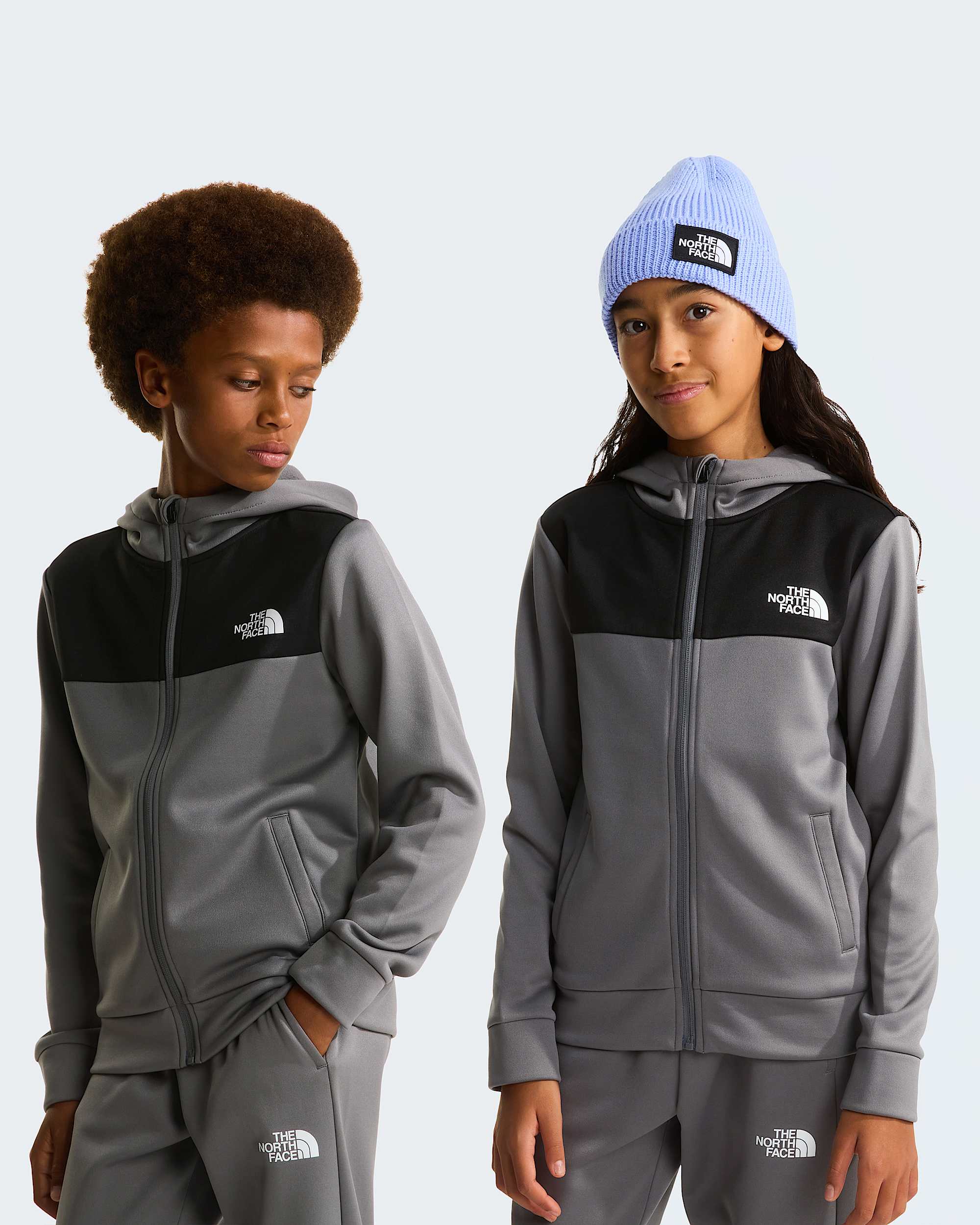Reaxion Kapuzenpulli mit durchgehendem RV fr Jugendliche TNF Smoked Pearl HERO