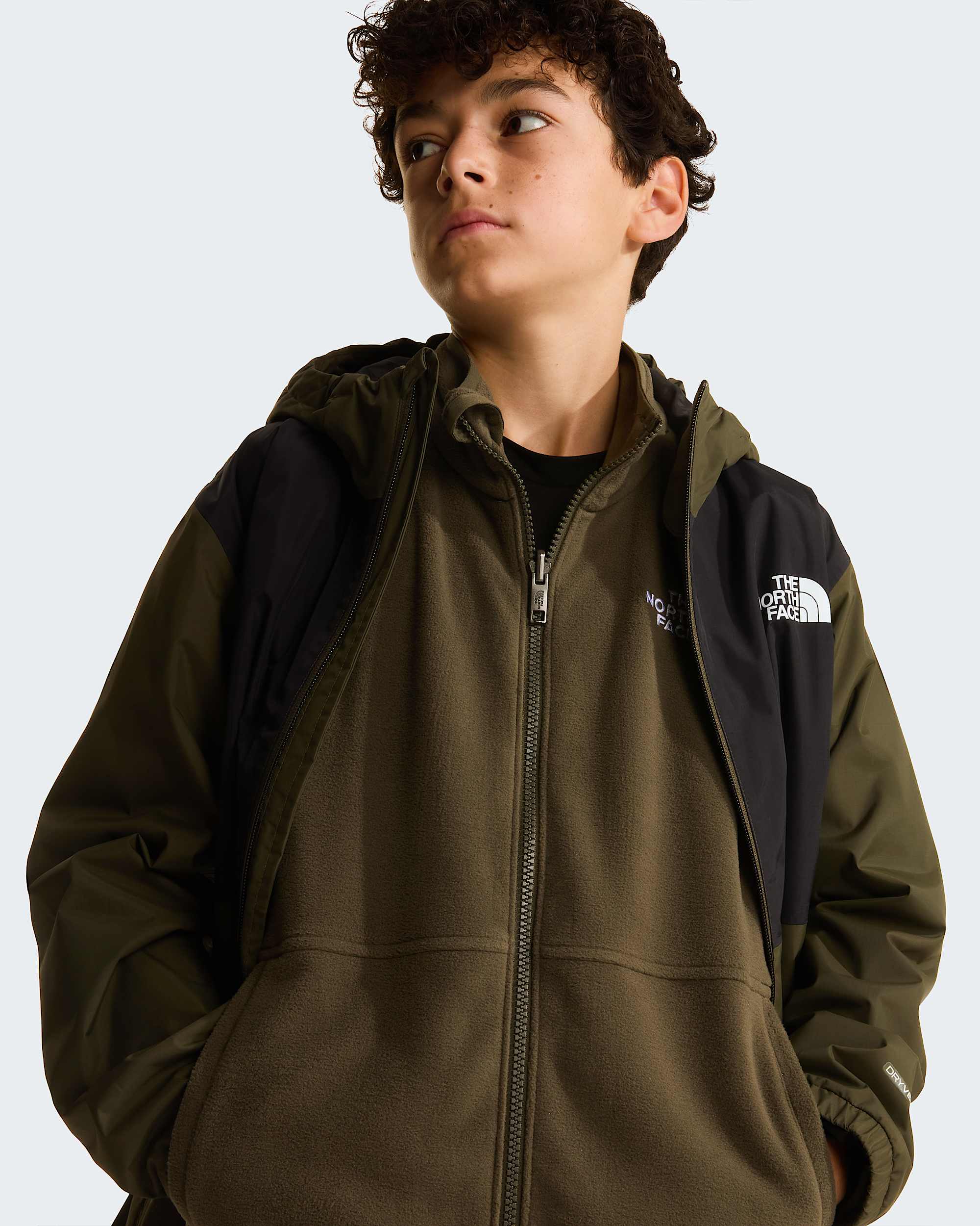Teens Glacier ZipInCompatible Fleece Jacket TNF ALT8