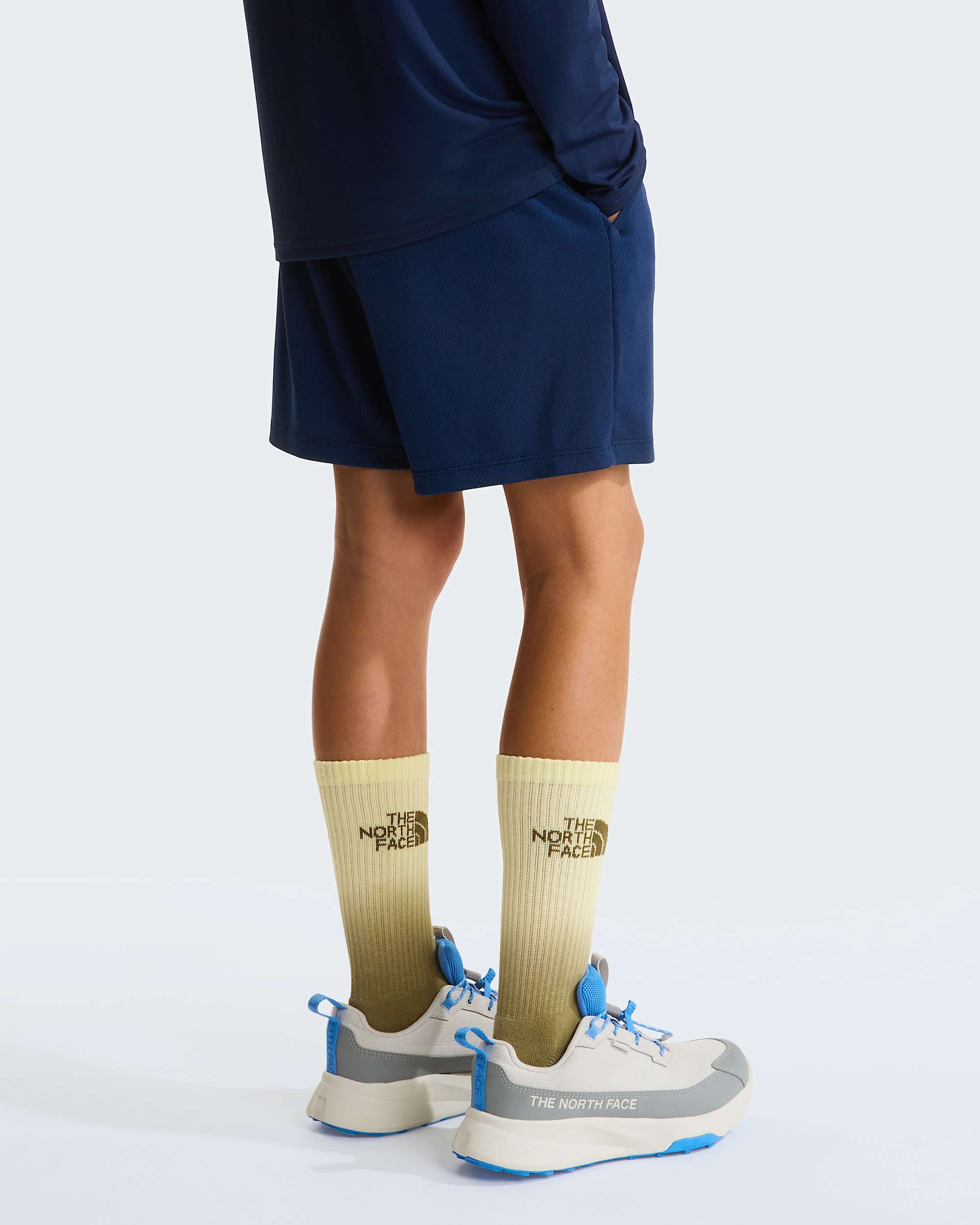 Short en maille de polyester pour enfant TNF Summit Navy ALT3