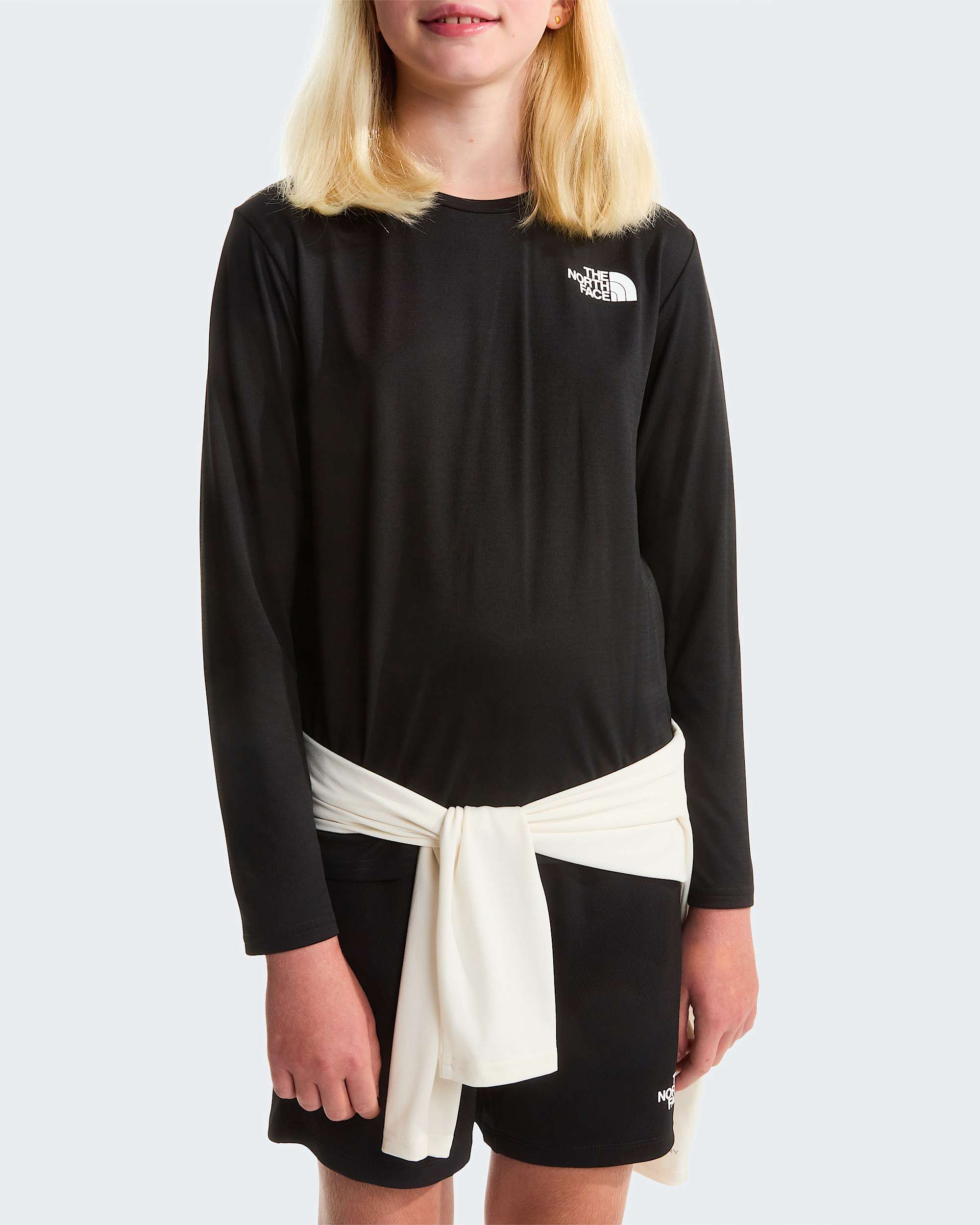Short en maille de polyester pour enfant TNF TNF Black ALT10