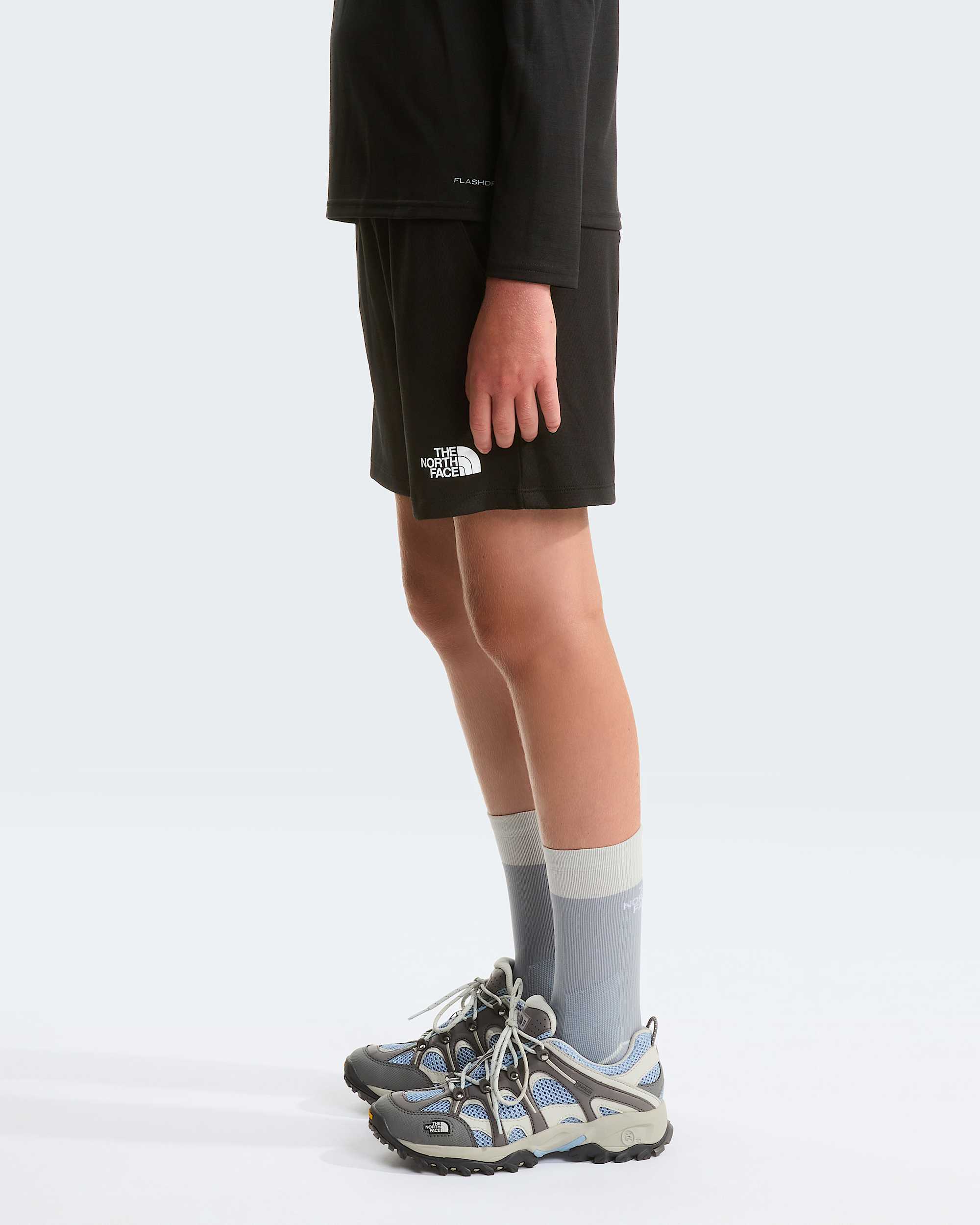 Short en maille de polyester pour enfant TNF TNF Black ALT8