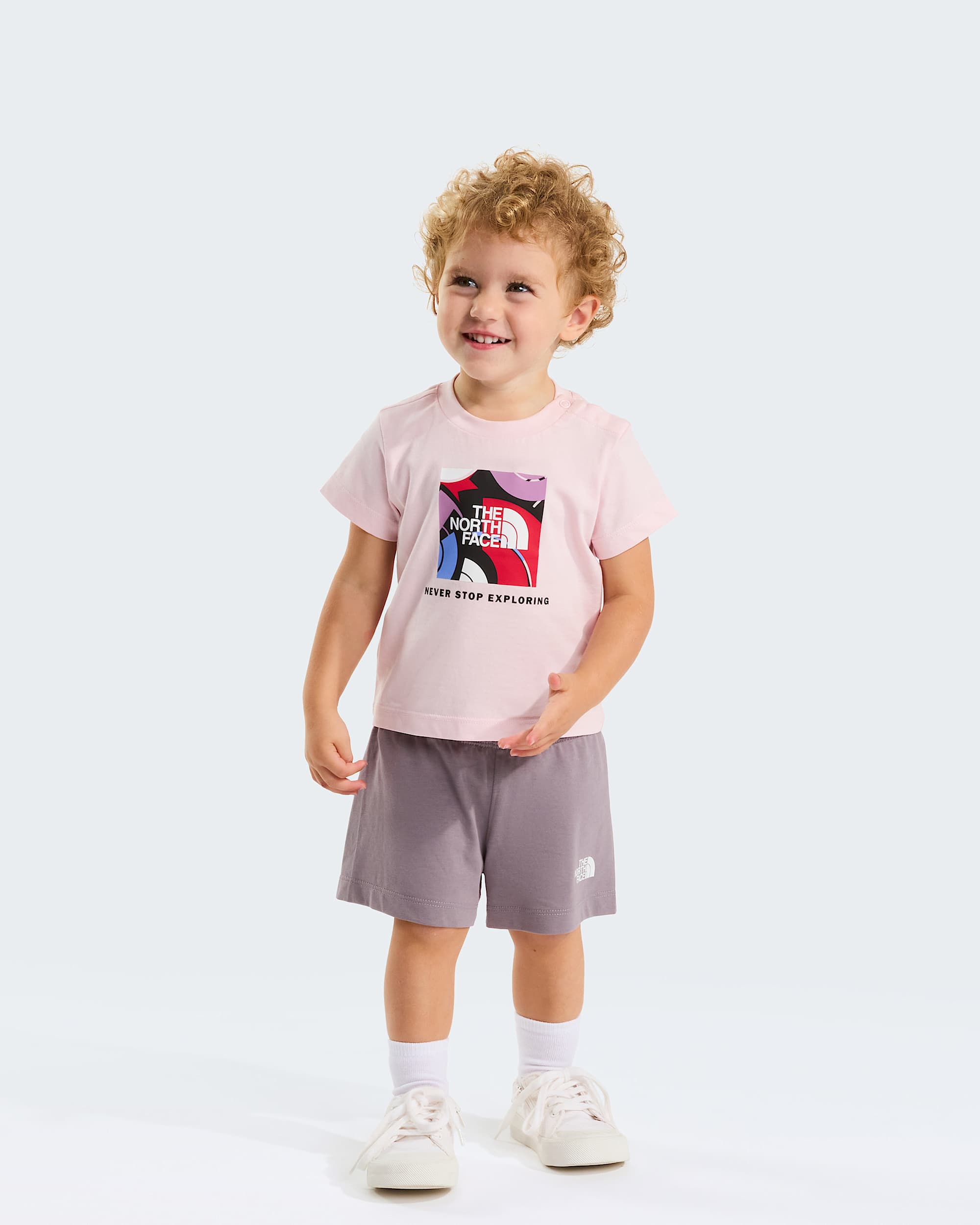 Ensemble avec short standard NSE Box Play pour bb TNF Pale BlossomTranscendent Grey ALT11