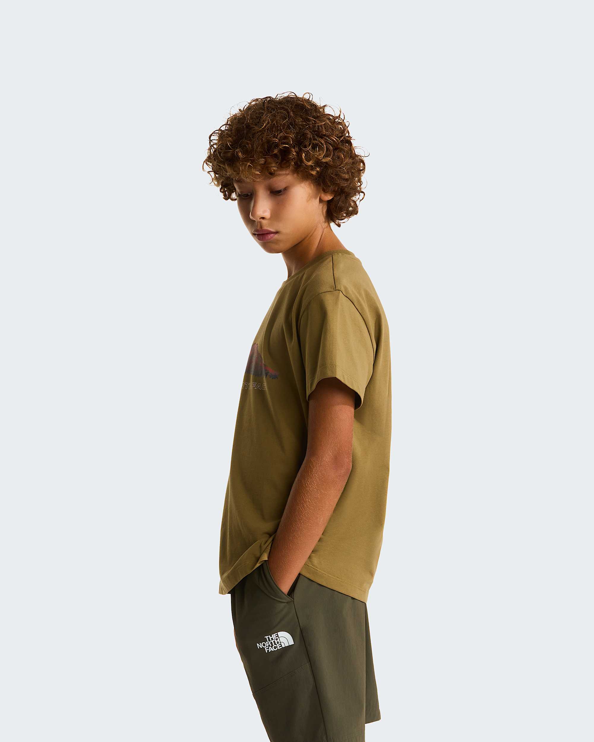 Mountain Night Relaxed Tshirt voor jongens TNF ALT2