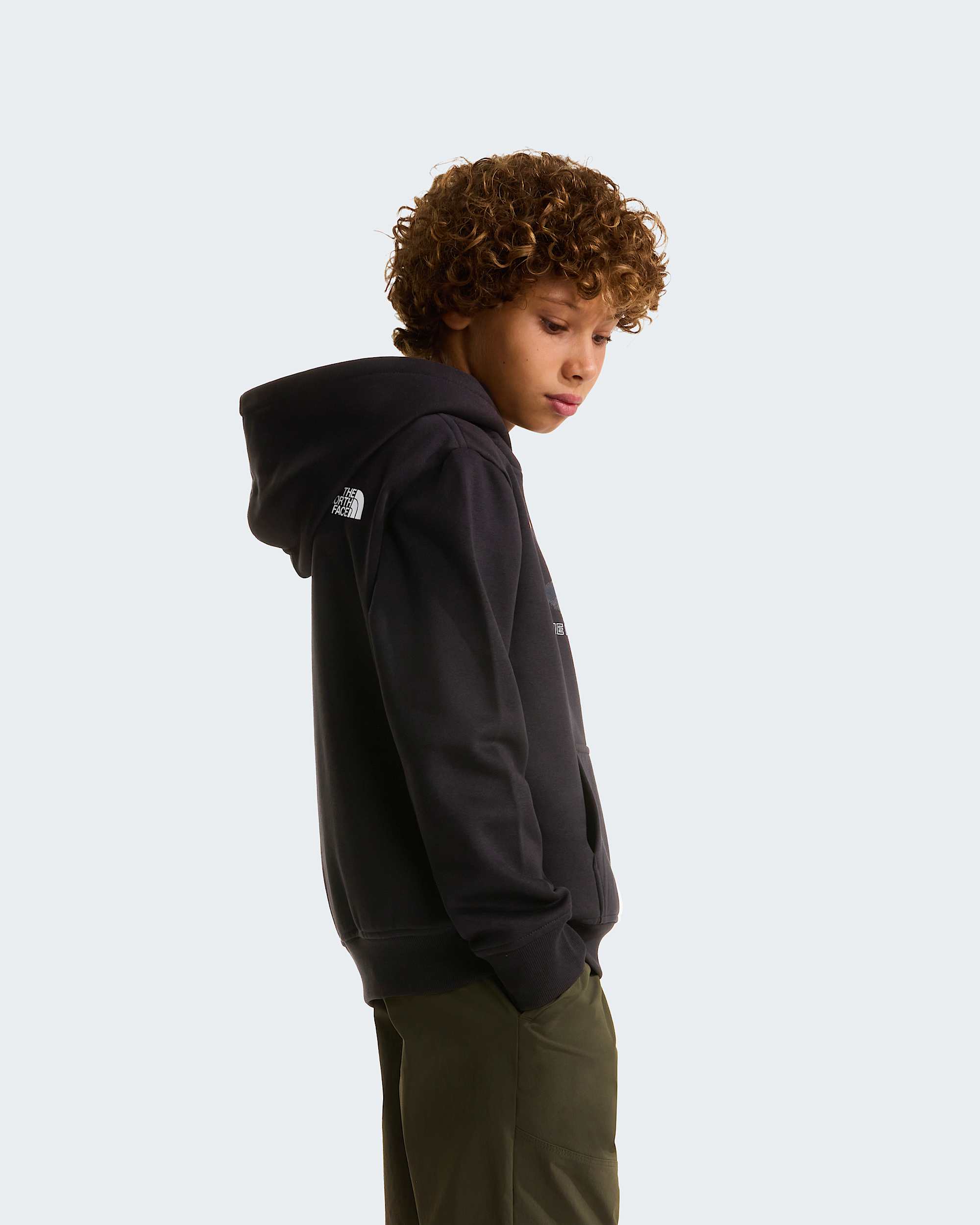 Mountain Night relaxt geschnittener Kapuzenpulli fr Jungen TNF TNF Black ALT2