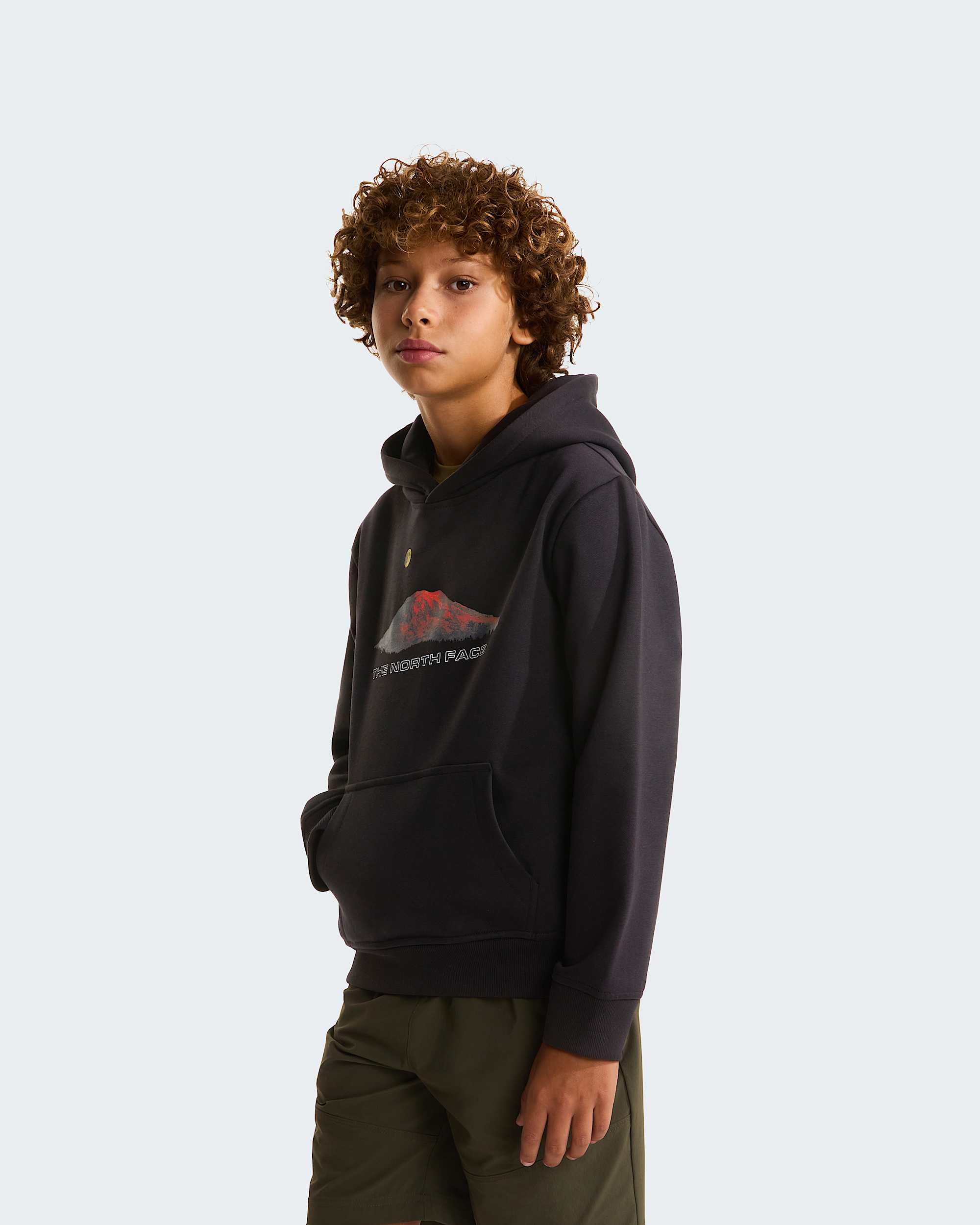 Mountain Night relaxt geschnittener Kapuzenpulli fr Jungen TNF TNF Black HERO