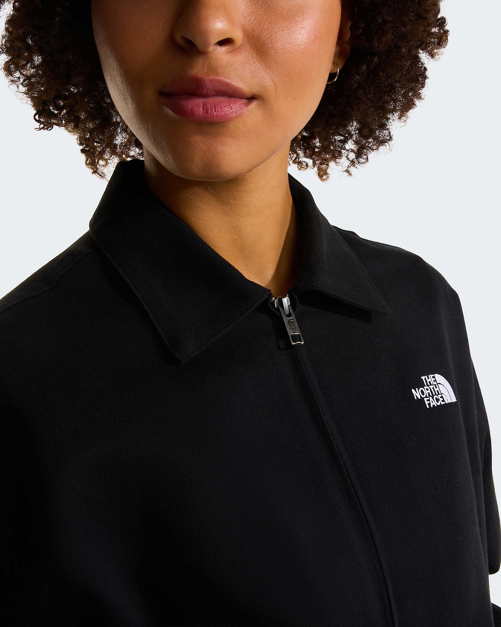 Womens Twill Collared Jacket TNF alt5