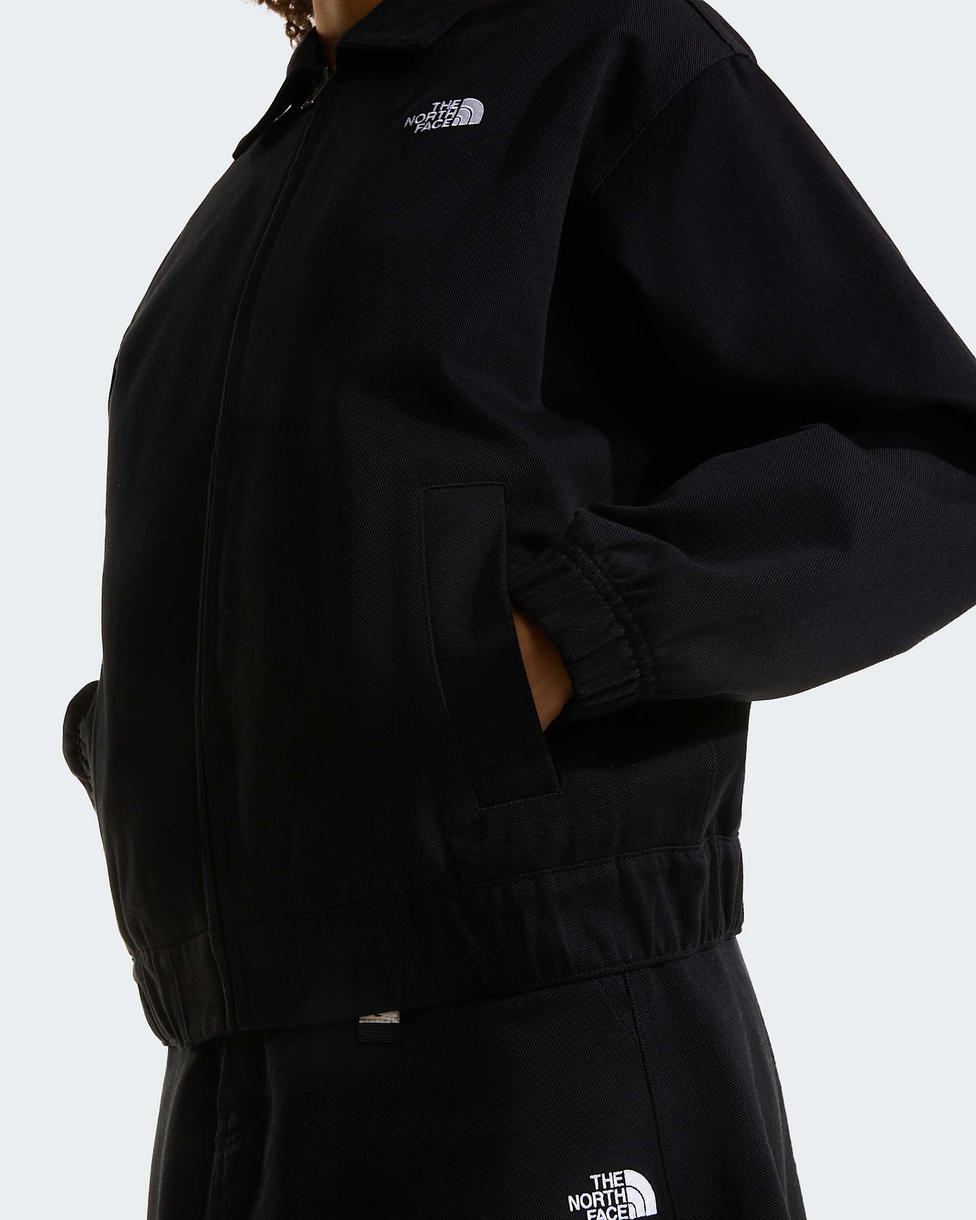 Womens Twill Collared Jacket TNF alt7