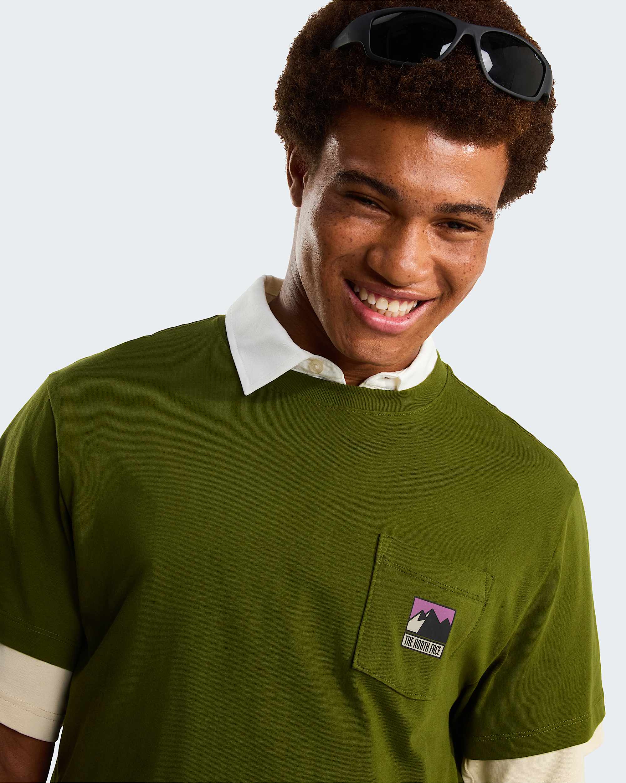 Camiseta holgada con logotipo Mountain para hombre TNF ALT5
