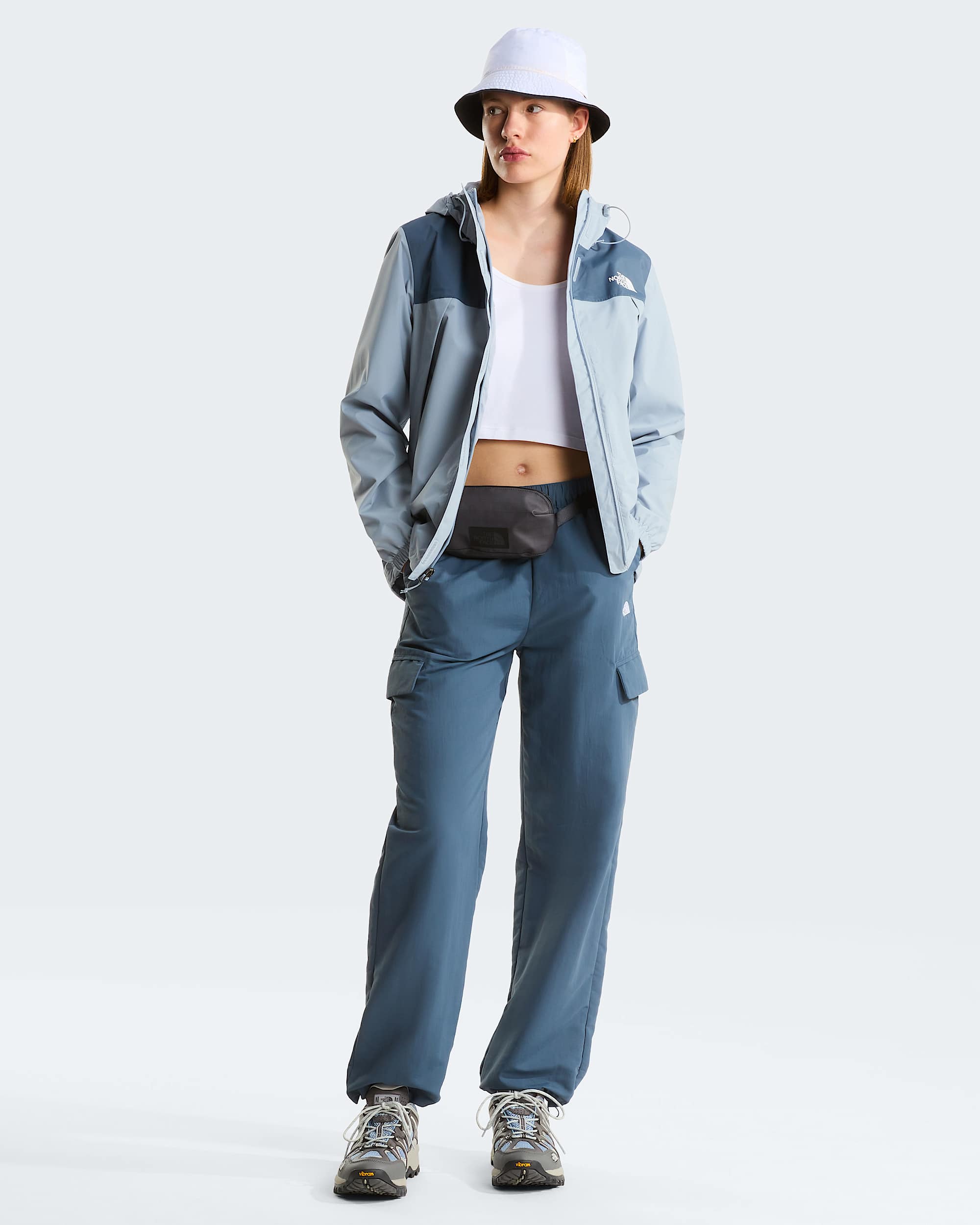 Veste impermable Antora pour femme TNF Frost GreyGranite Grey ALT1