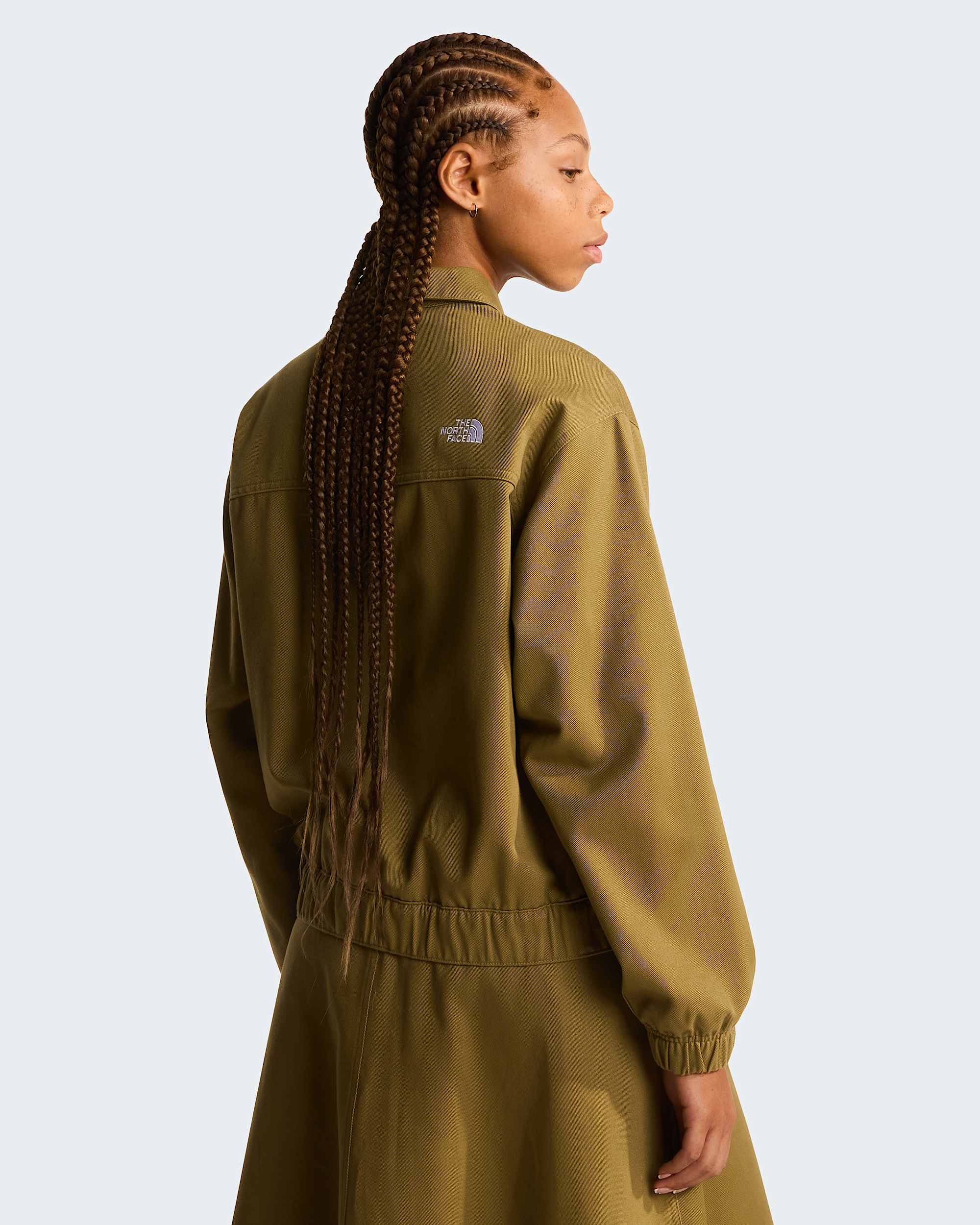 Womens Twill Collared Jacket TNF ALT3