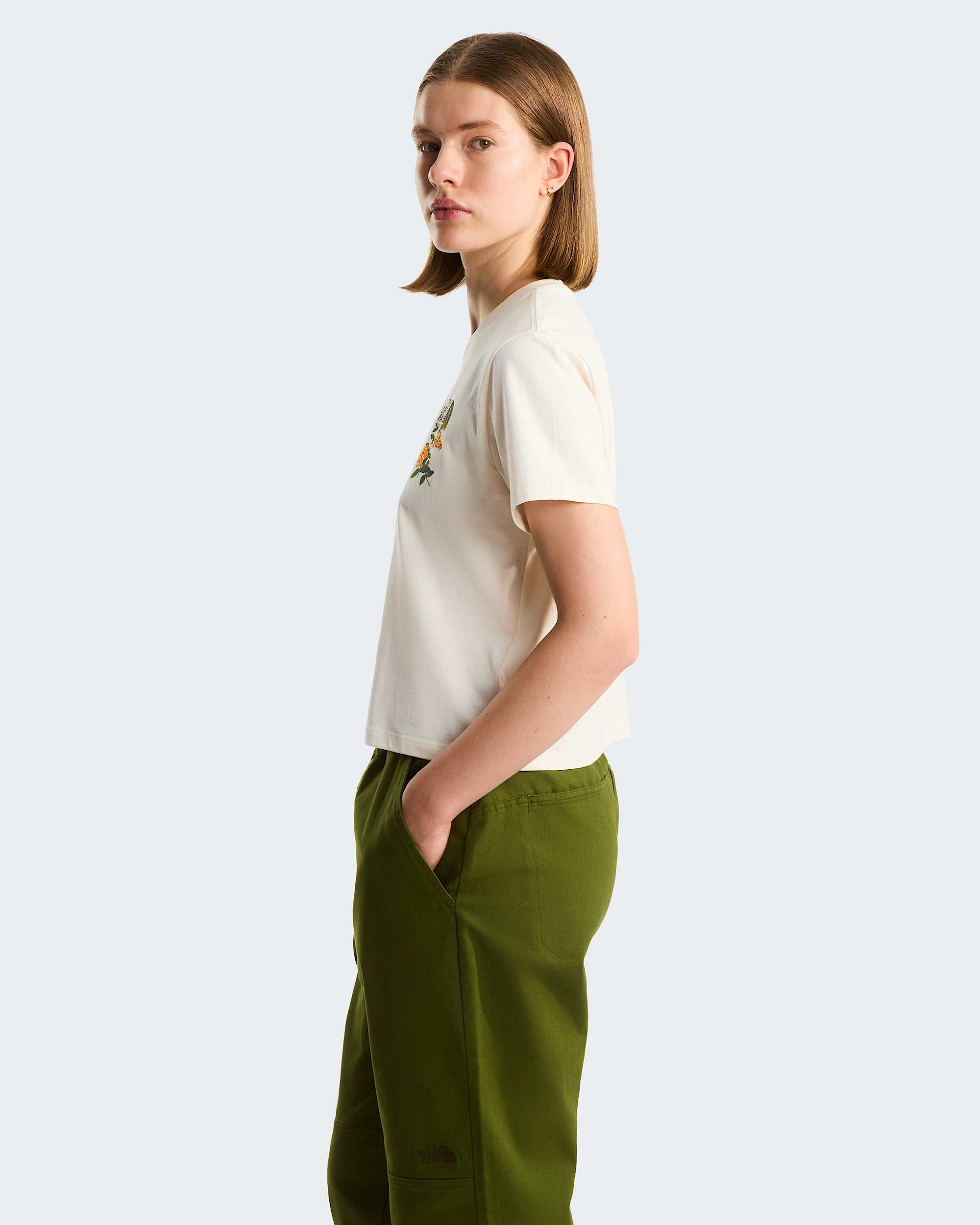 Tshirt Flora Embroidered Regular Graphic da donna TNF ALT2