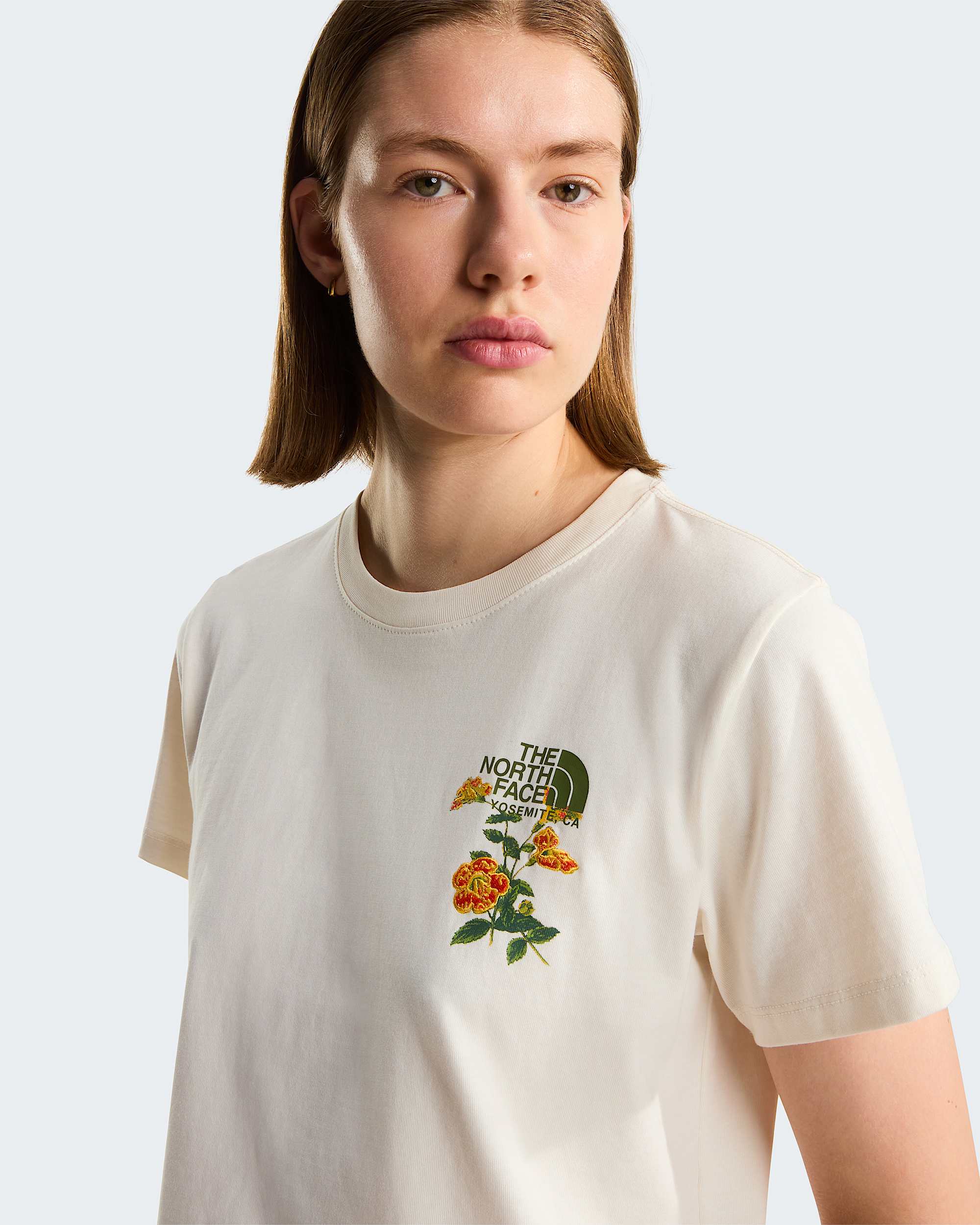 Tshirt Flora Embroidered Regular Graphic da donna TNF ALT4