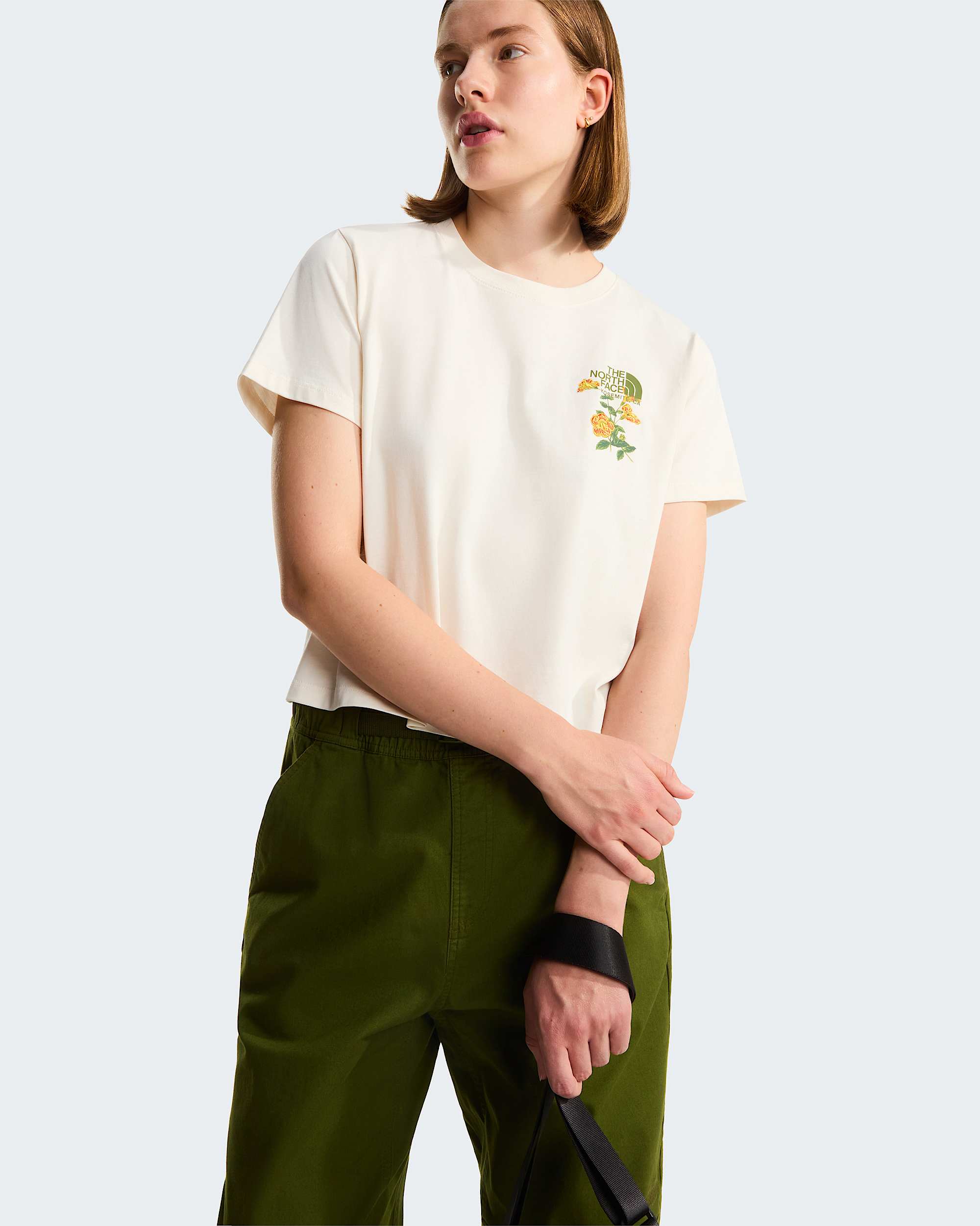 Tshirt Flora Embroidered Regular Graphic da donna TNF ALT5