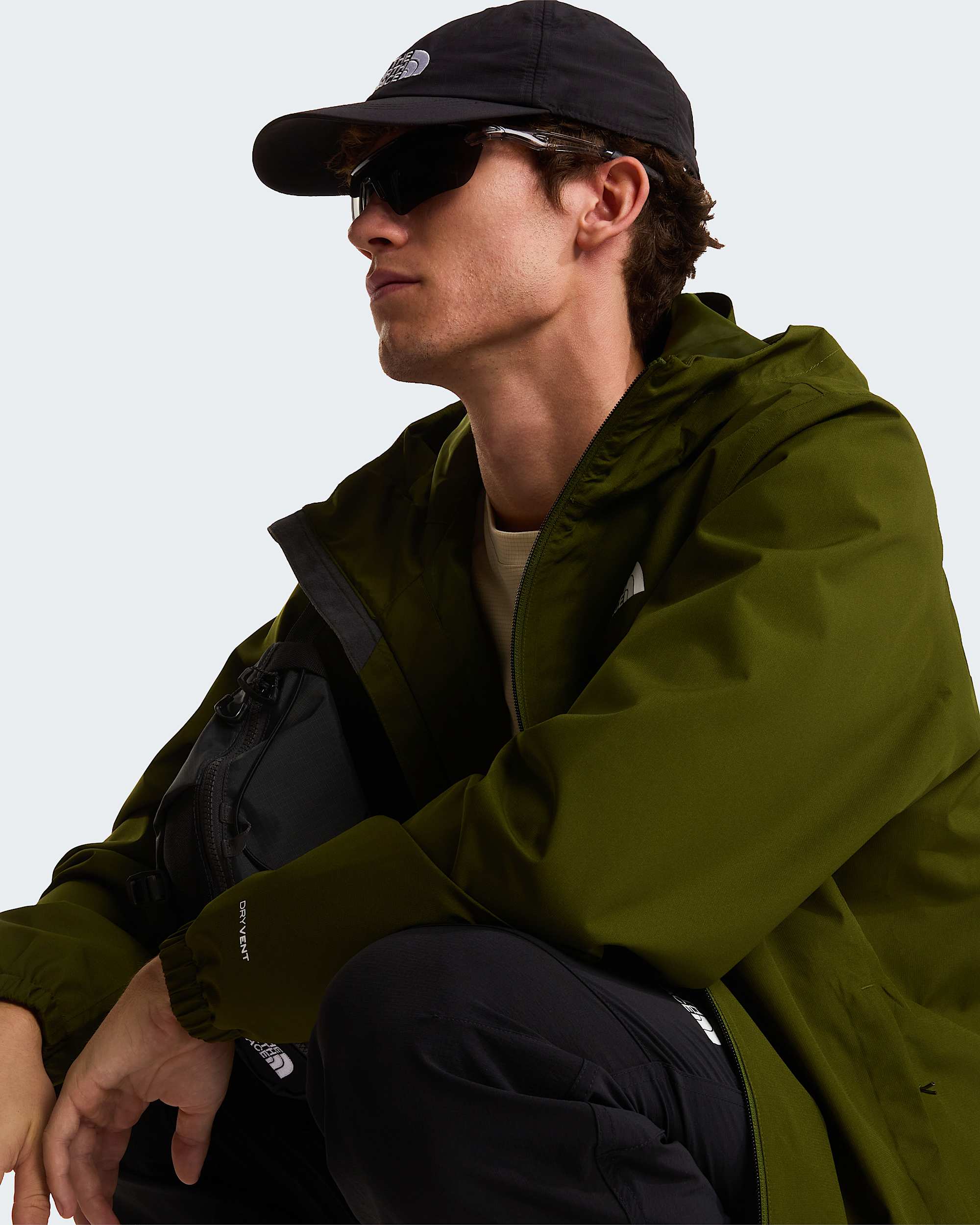 Mens Quest DryVent Jacket TNF Woodland Green ALT10