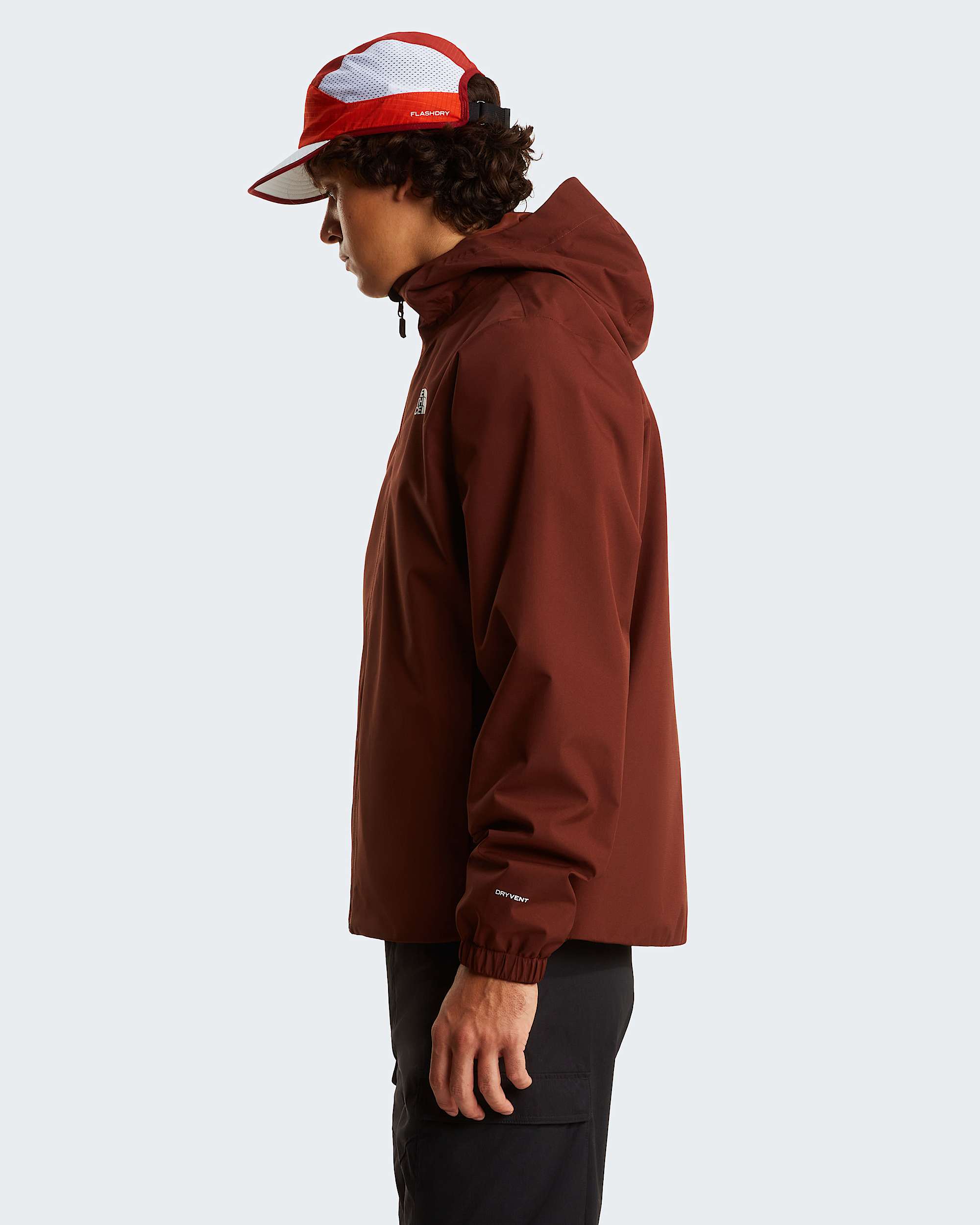 Mens Quest DryVent Jacket TNF Ember Soil ALT2