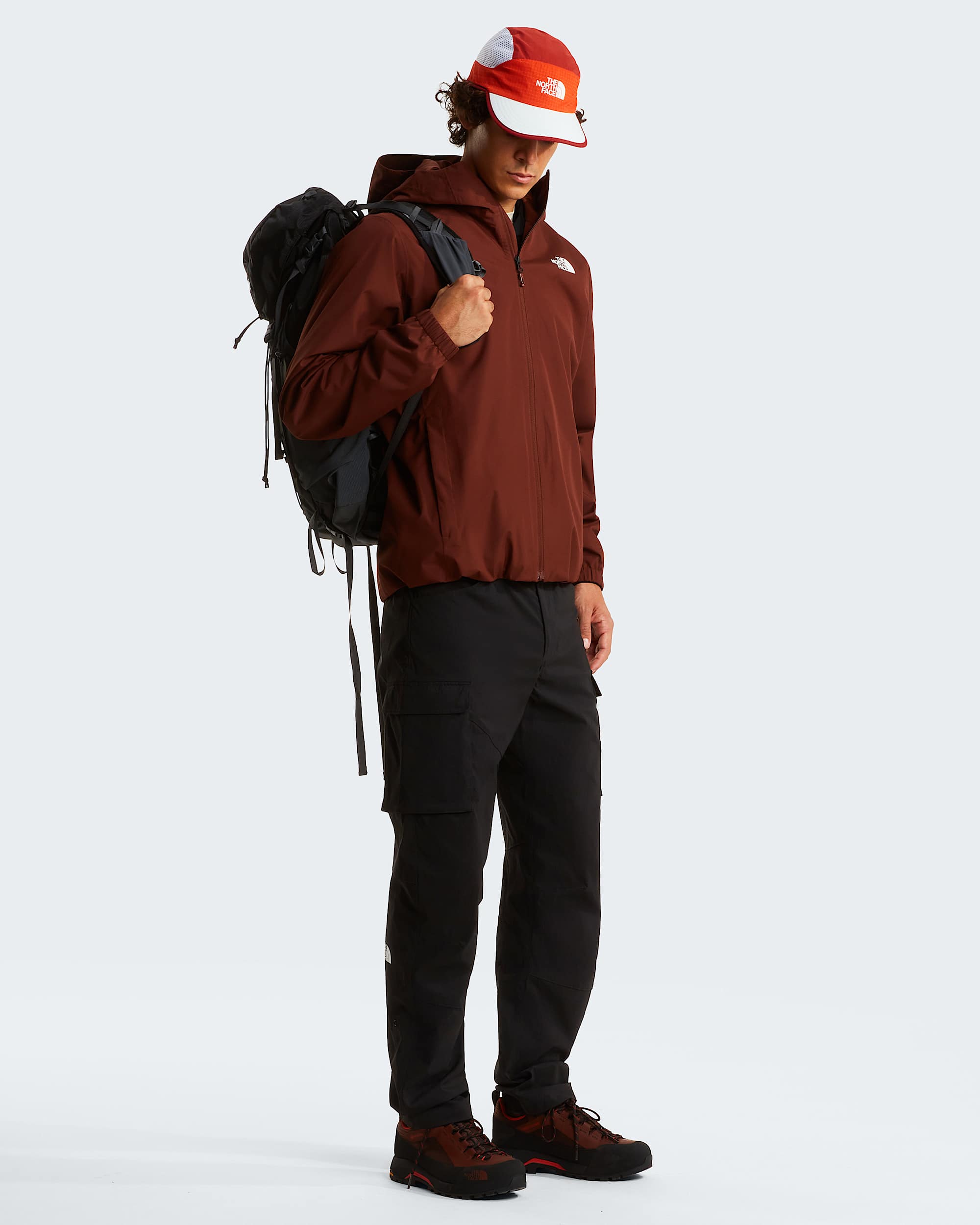 Mens Quest DryVent Jacket TNF Ember Soil ALT1