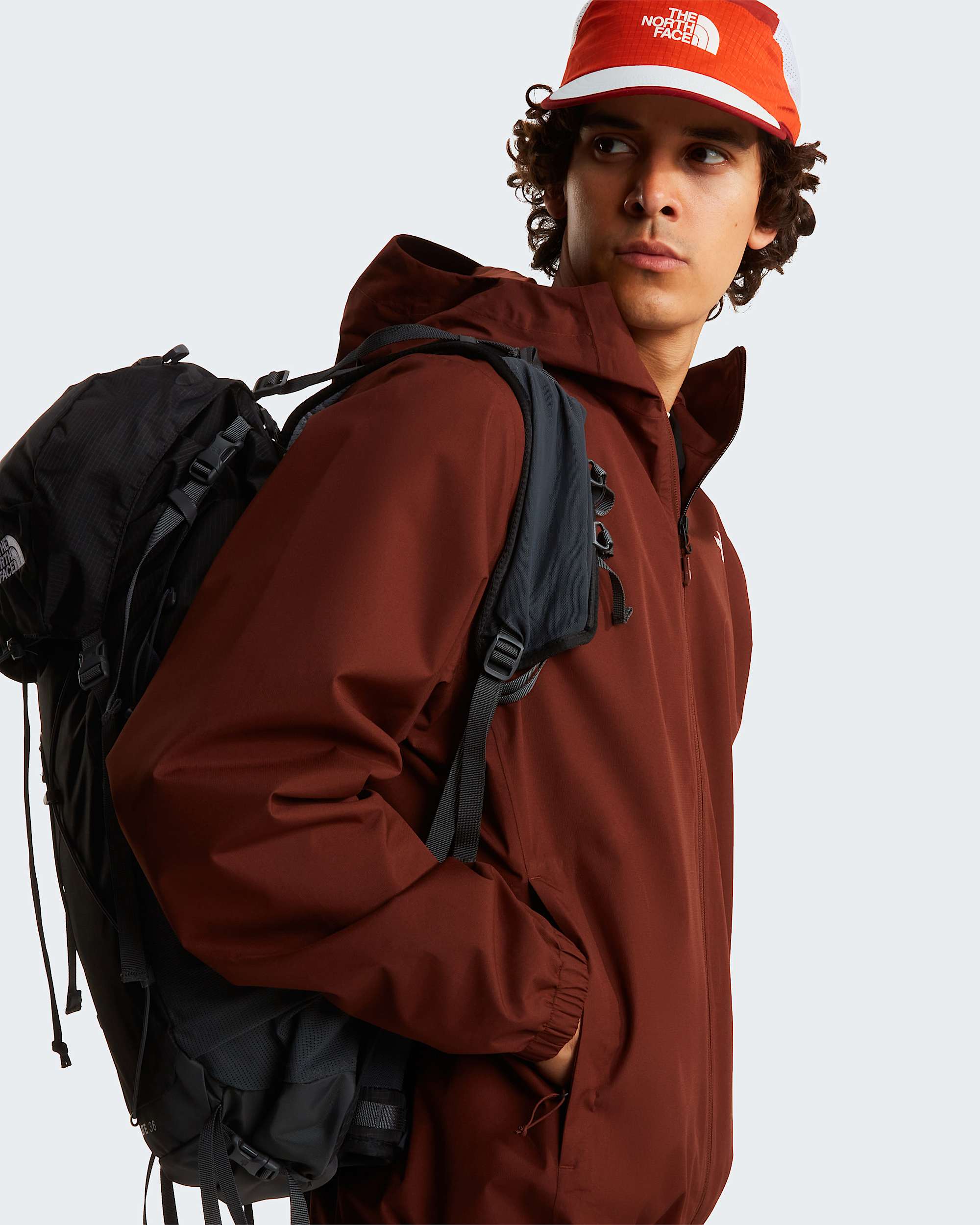 Mens Quest DryVent Jacket TNF Ember Soil ALT9