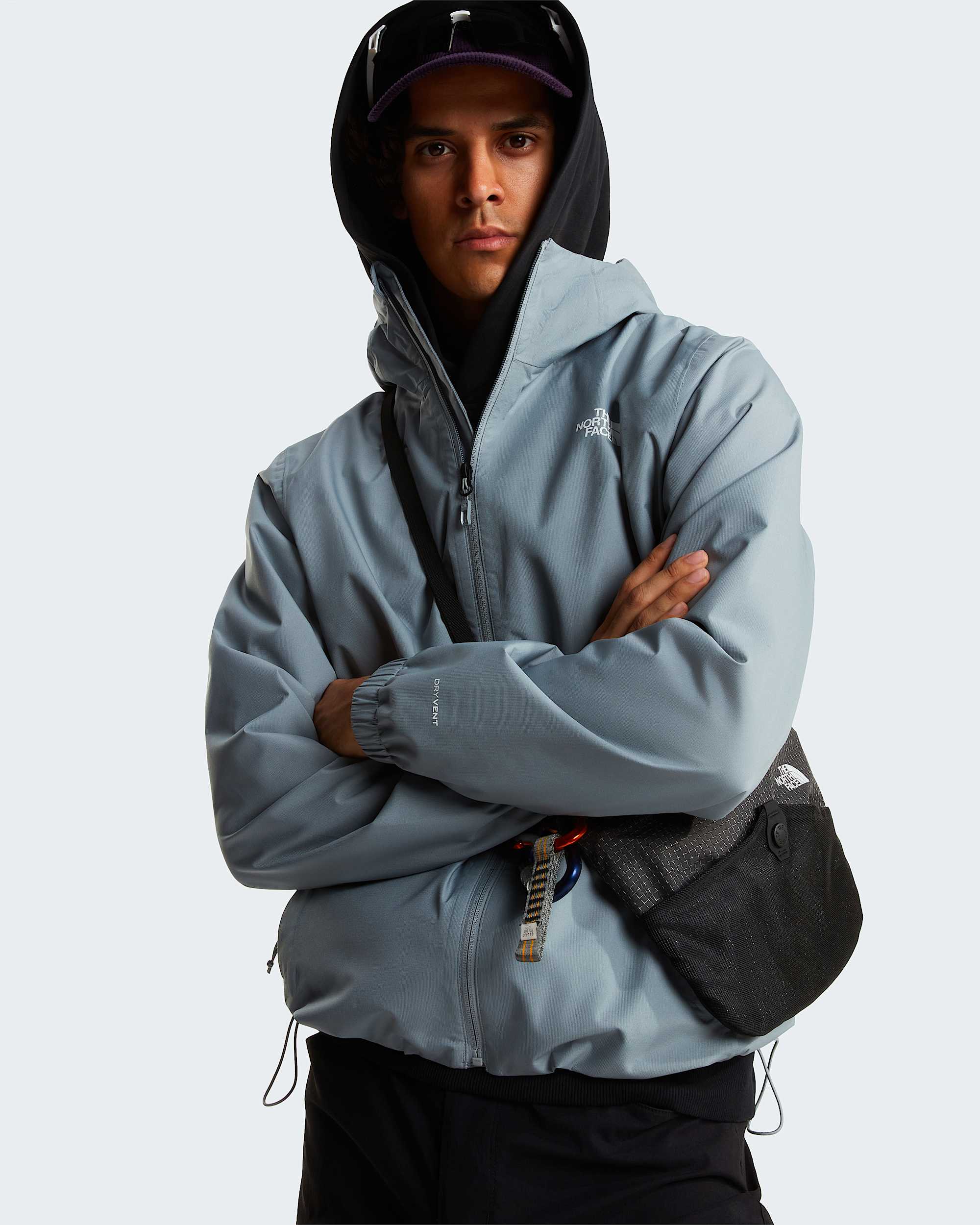 Mens Quest DryVent Jacket TNF Monument Grey ALT9