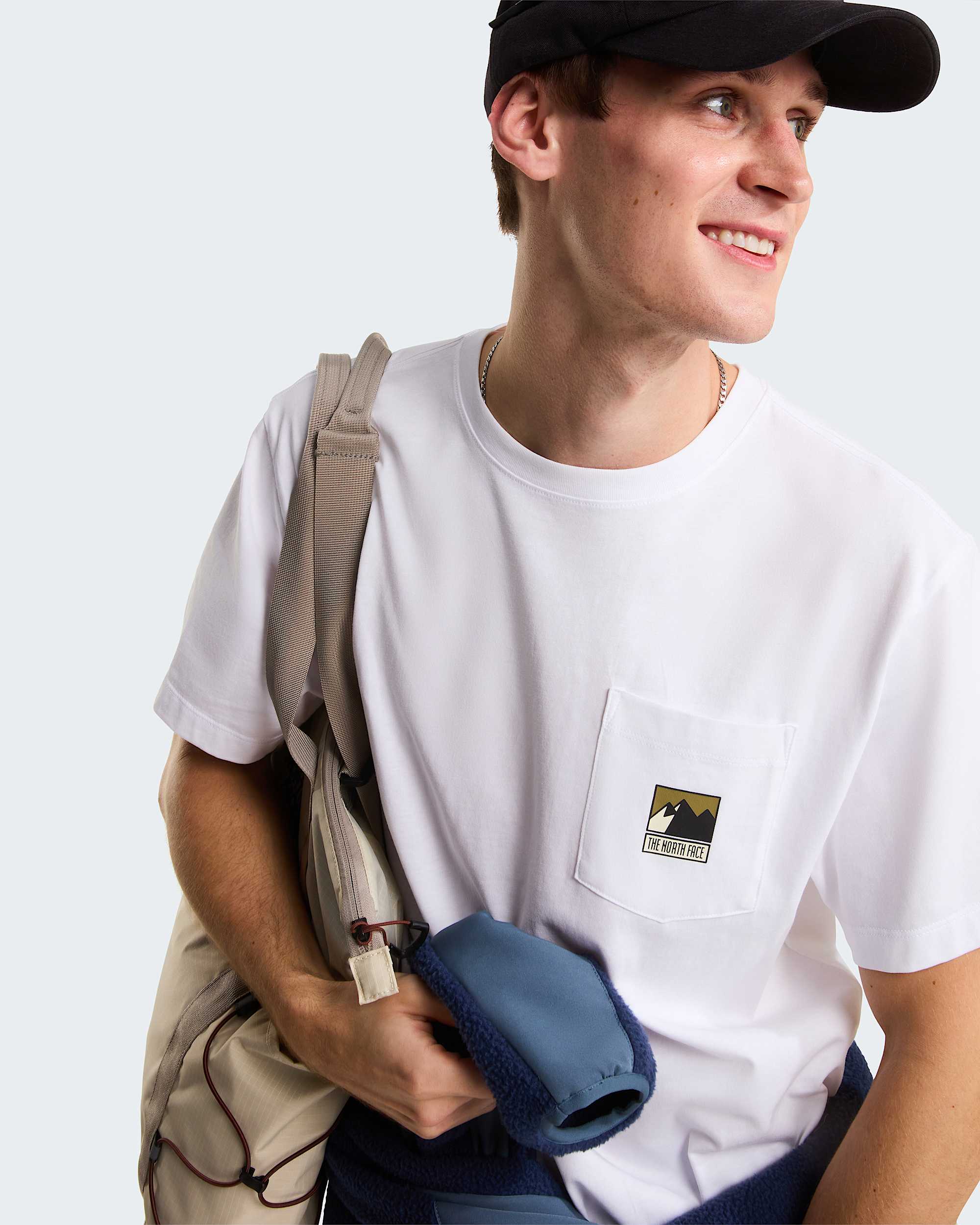 Mountain Logo Relaxed Graphic tshirt til herrer TNF alt5