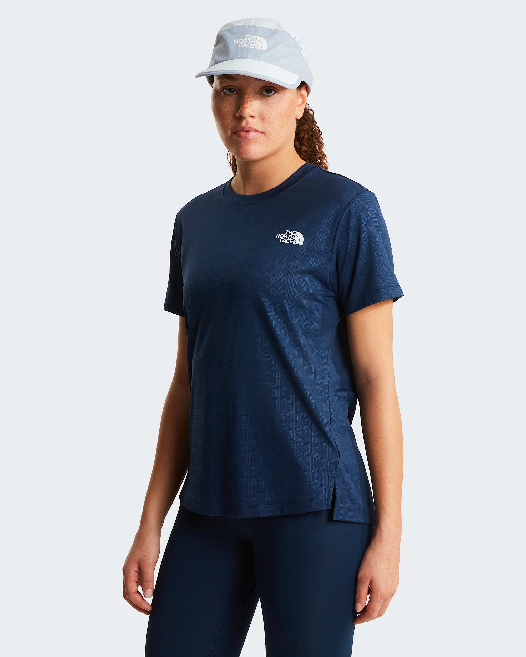 Womens Flex Geo Embossed Regular TShirt TNF HERO