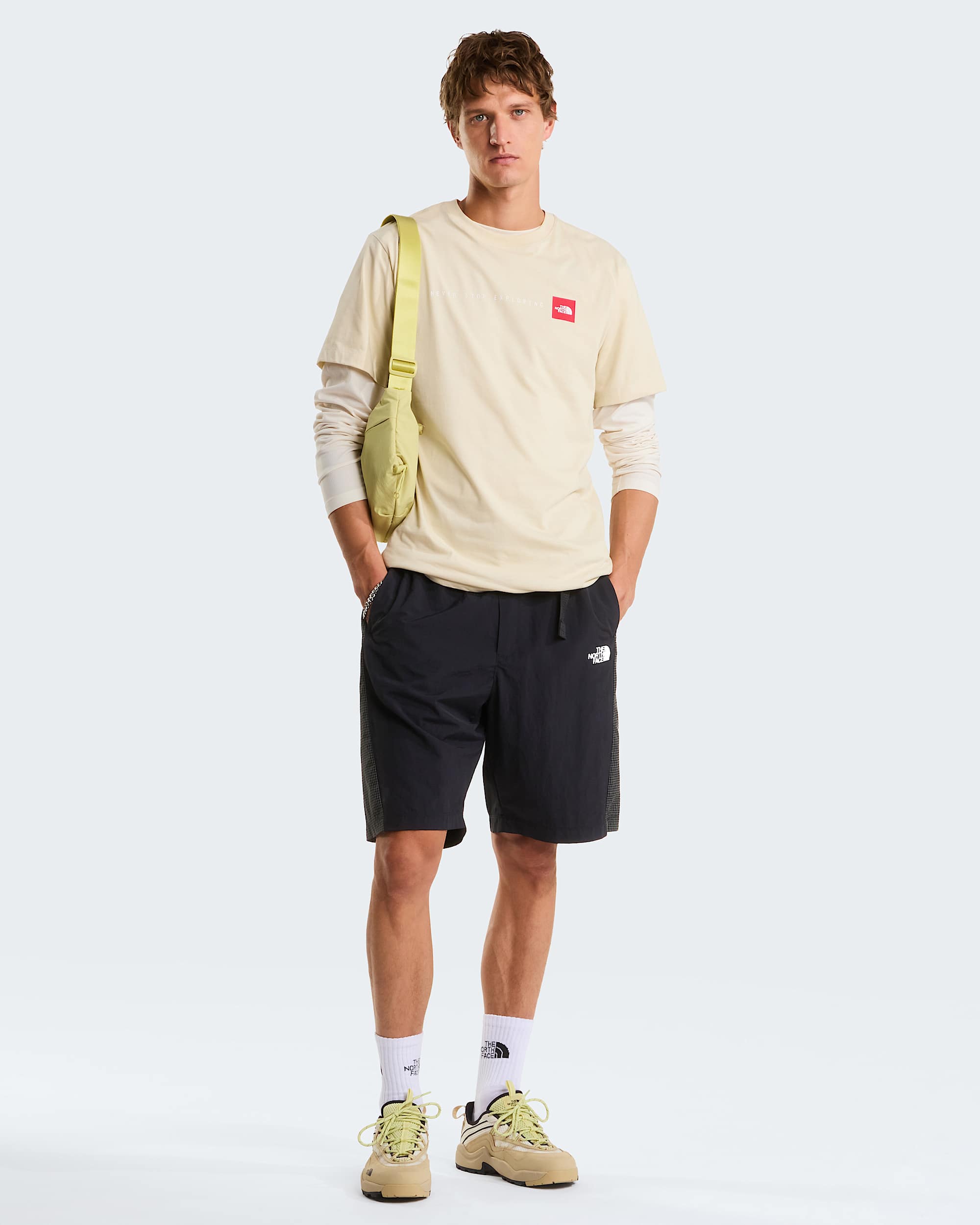 Camiseta recta Never Stop Exploring para hombre TNF ALT1