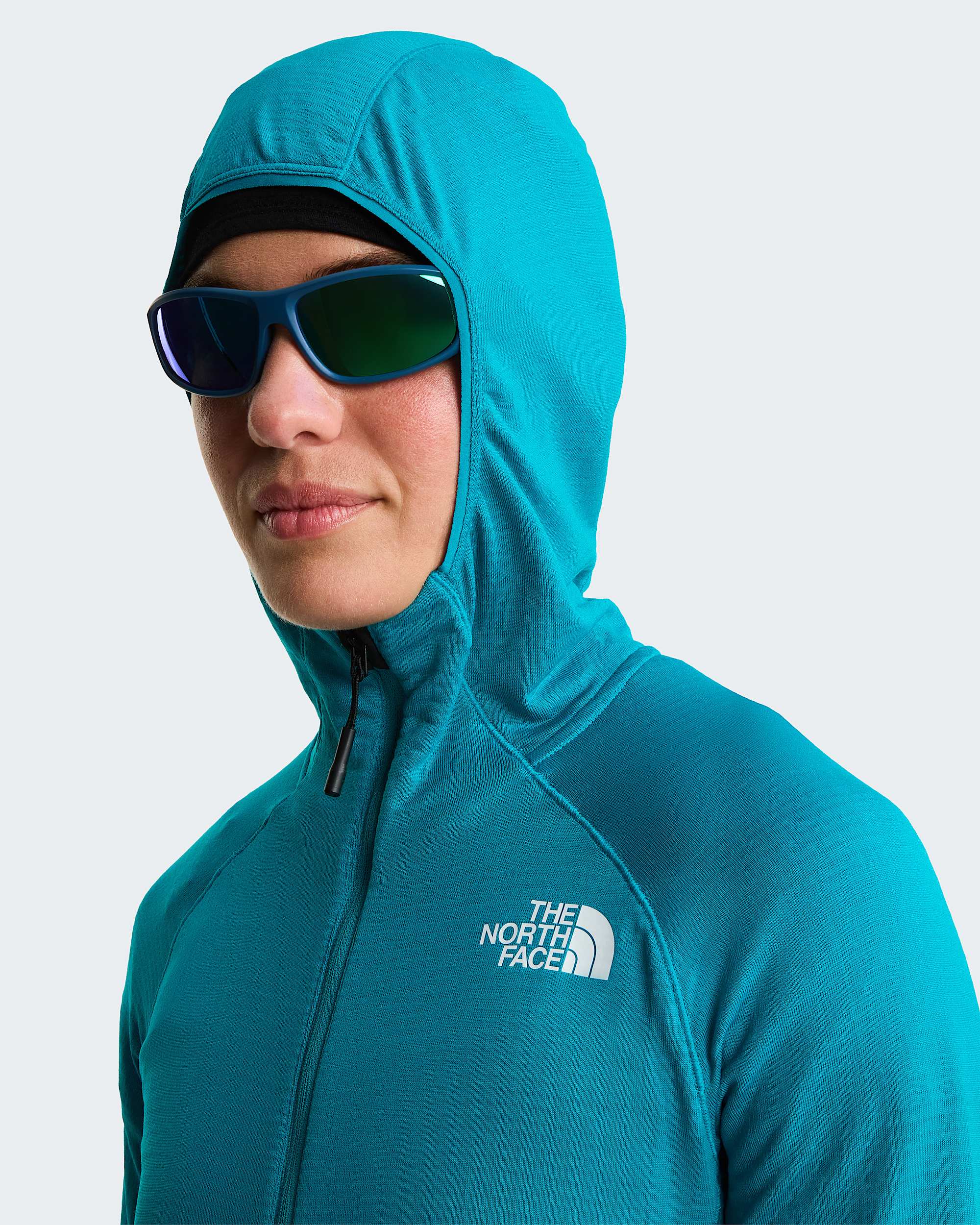 Chaqueta con capucha Polartec Power Grid Bolt para mujer TNF alt7
