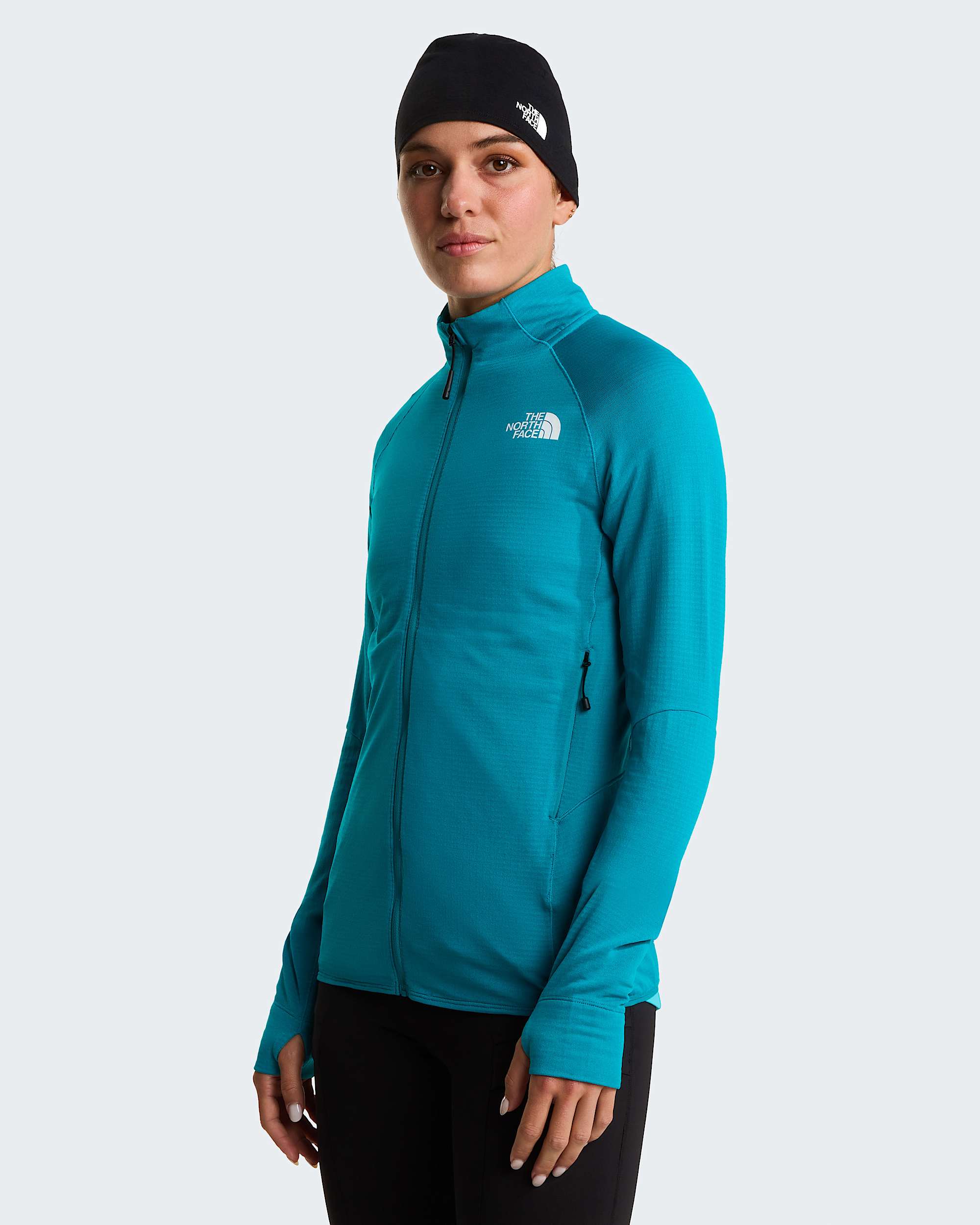 Giacca con cappuccio Bolt Polartec Power Grid da donna TNF HERO