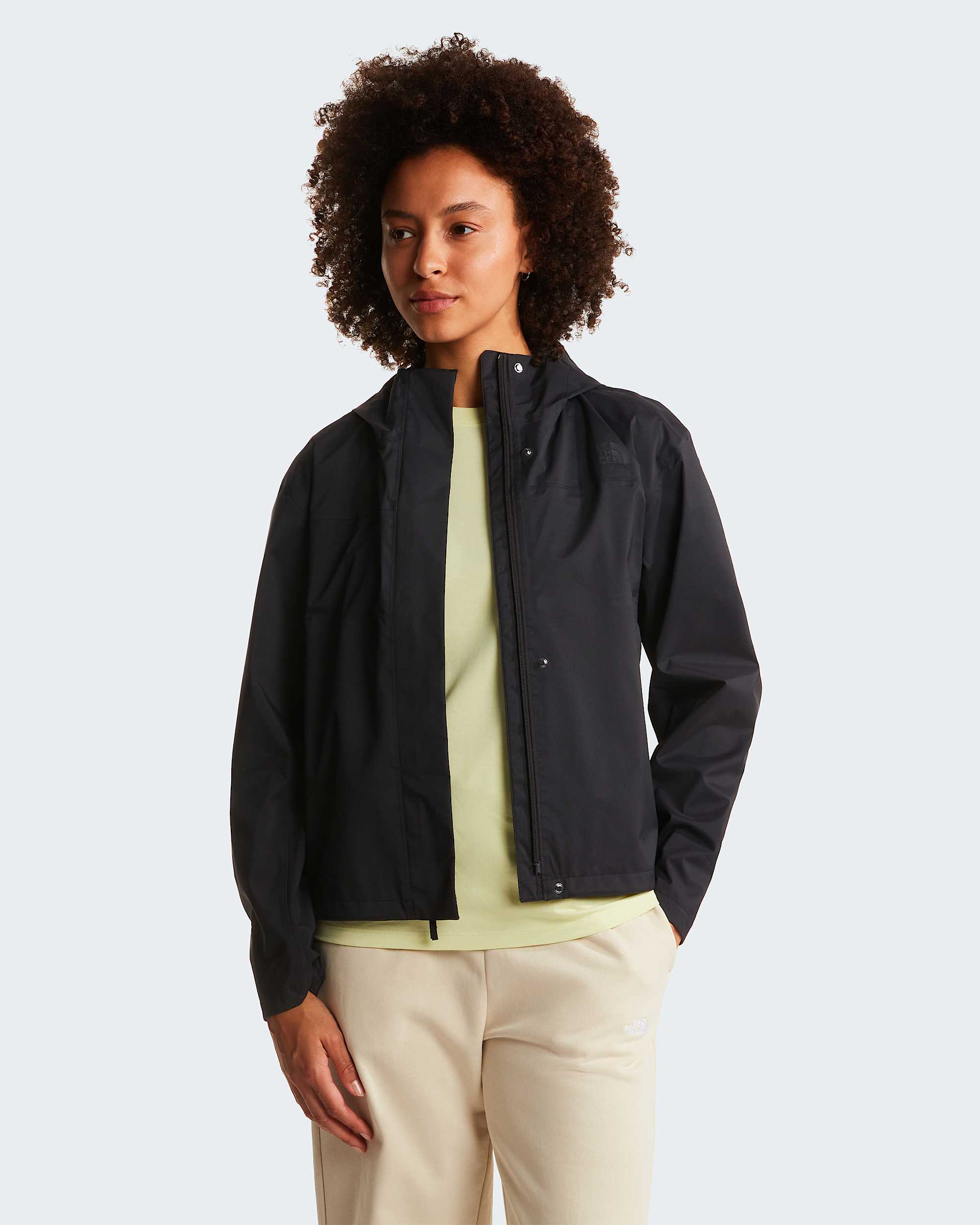 Womens Voyage Rain 3L Hooded Jacket TNF alt4