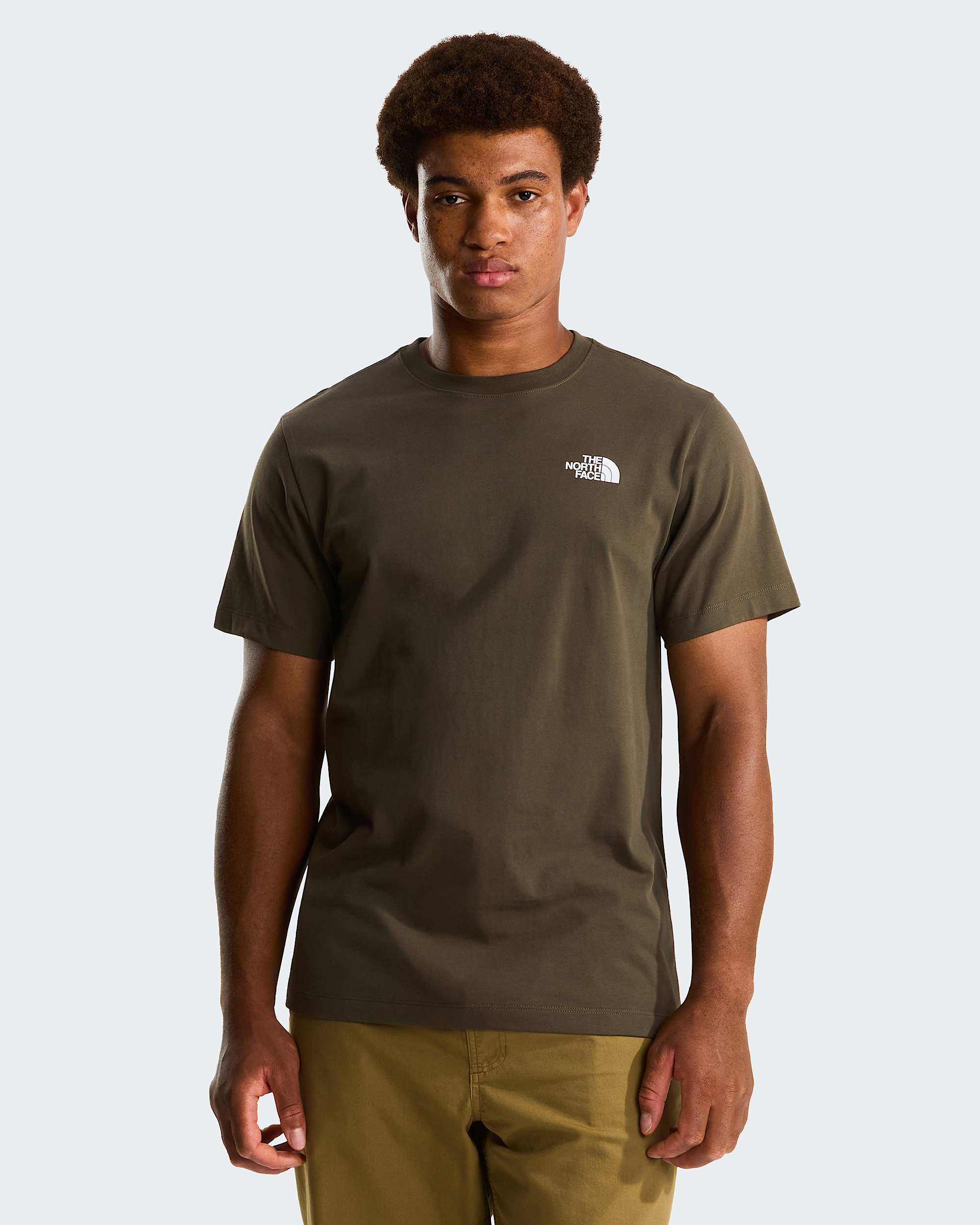 Camiseta recta con estampado grfico North Faces para hombre TNF ALT1
