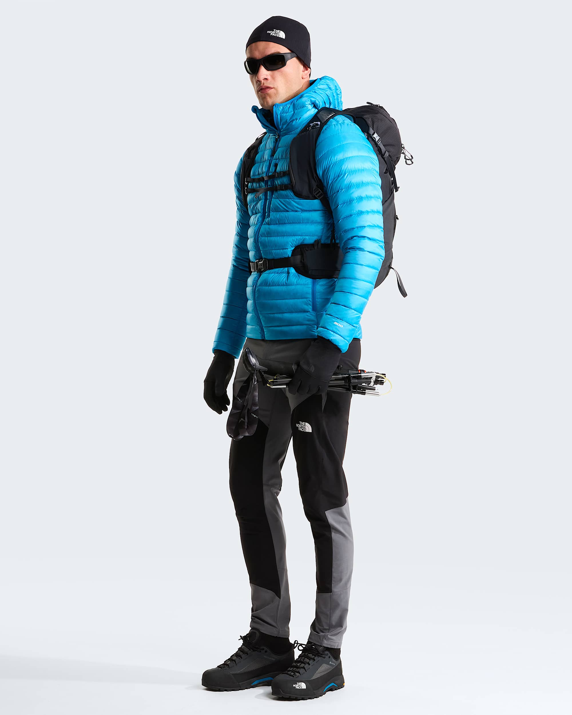 Mens Bettaforca Lightweight Down Hooded Jacket TNF ALT5