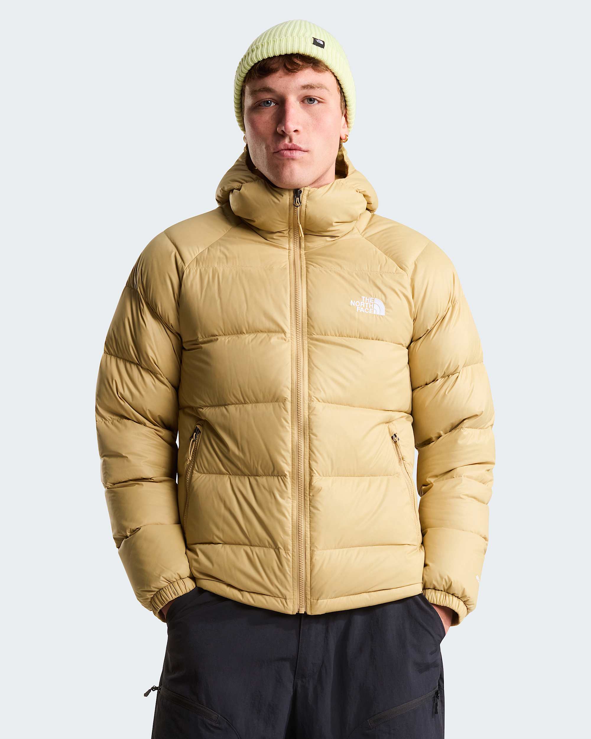 Chaqueta de plumn con capucha Hydrenalite para hombre TNF Khaki Stone HERO